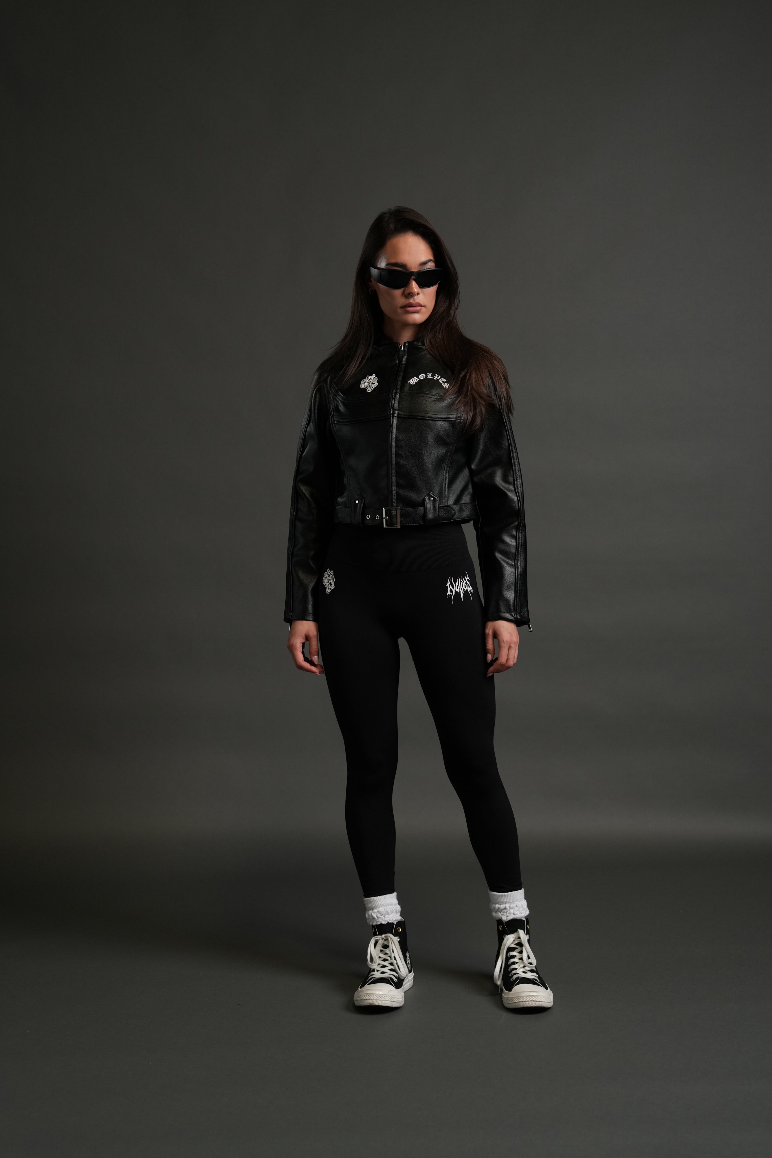 Wolf Chopper Finite Code Letty She Moto Jacket in Black