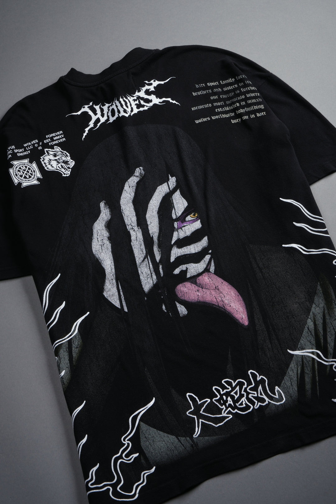 Live Forever Premium Oversized Tee in Black