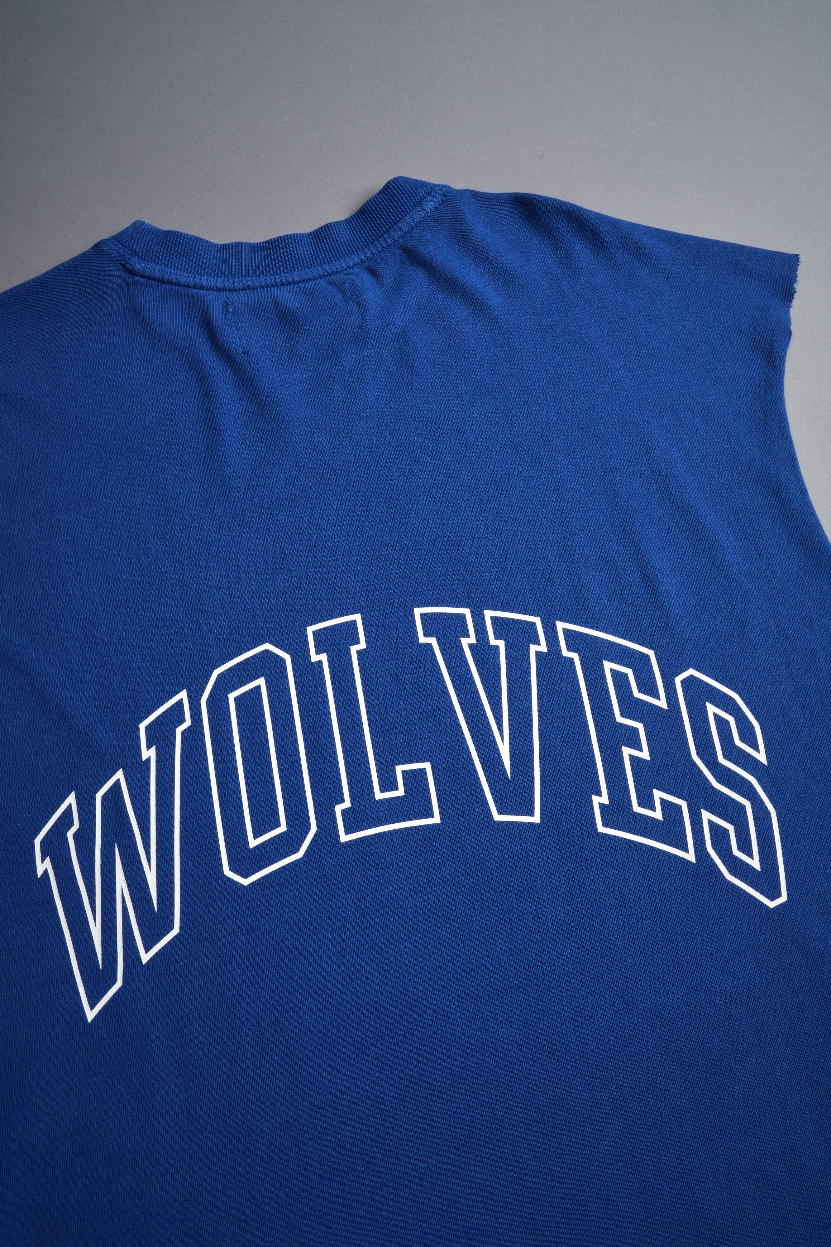 Powerhouse Wolves Premium "Box Cut" Muscle Tee in Darc Cobalt