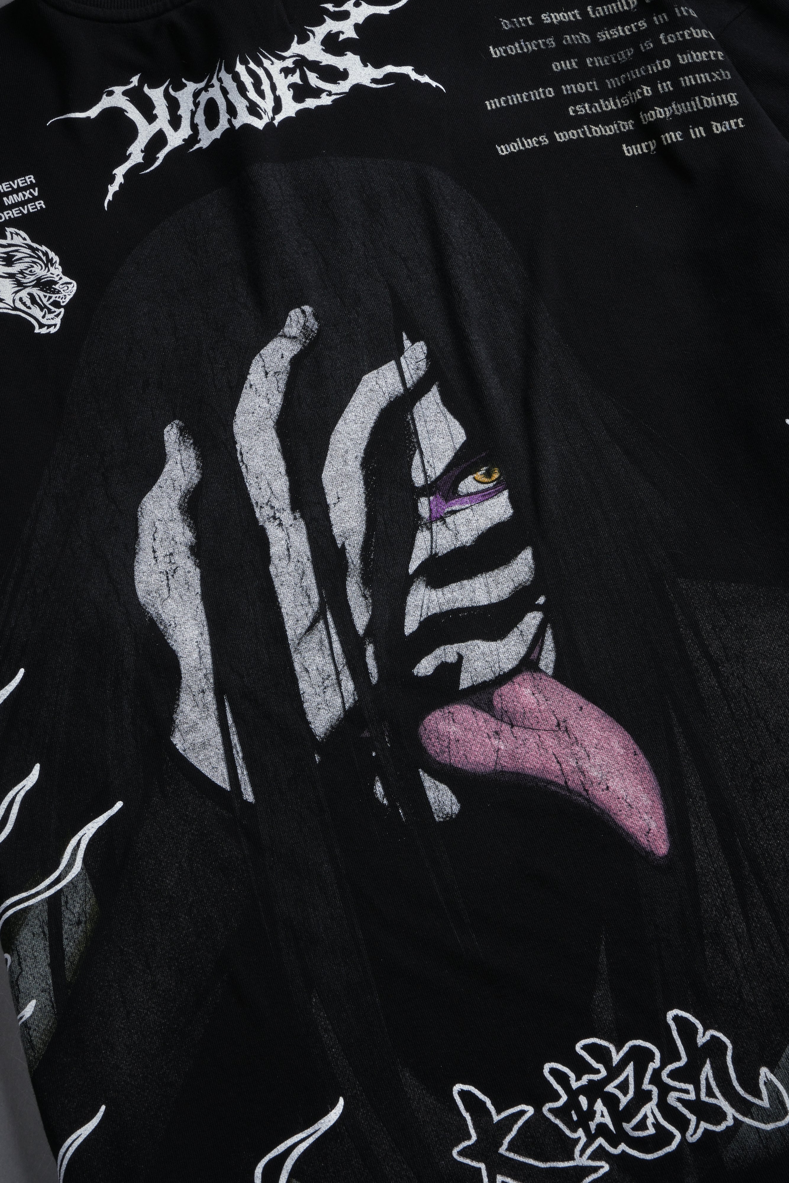Live Forever Premium Oversized Tee in Black