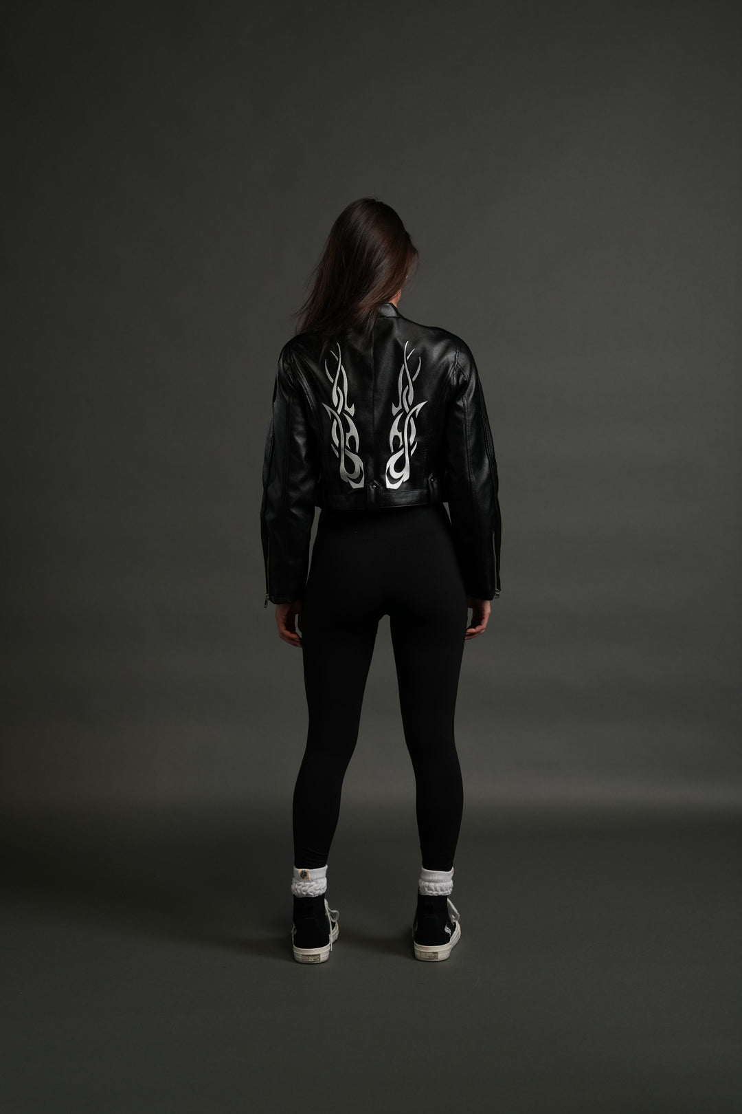 Wolf Chopper Finite Code Letty She Moto Jacket in Black