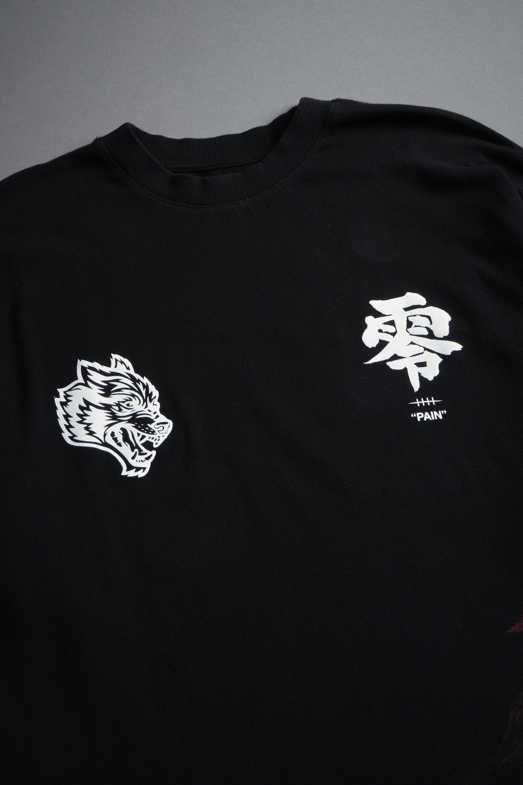 Infernal Pain Premium Oversized Tee in Black