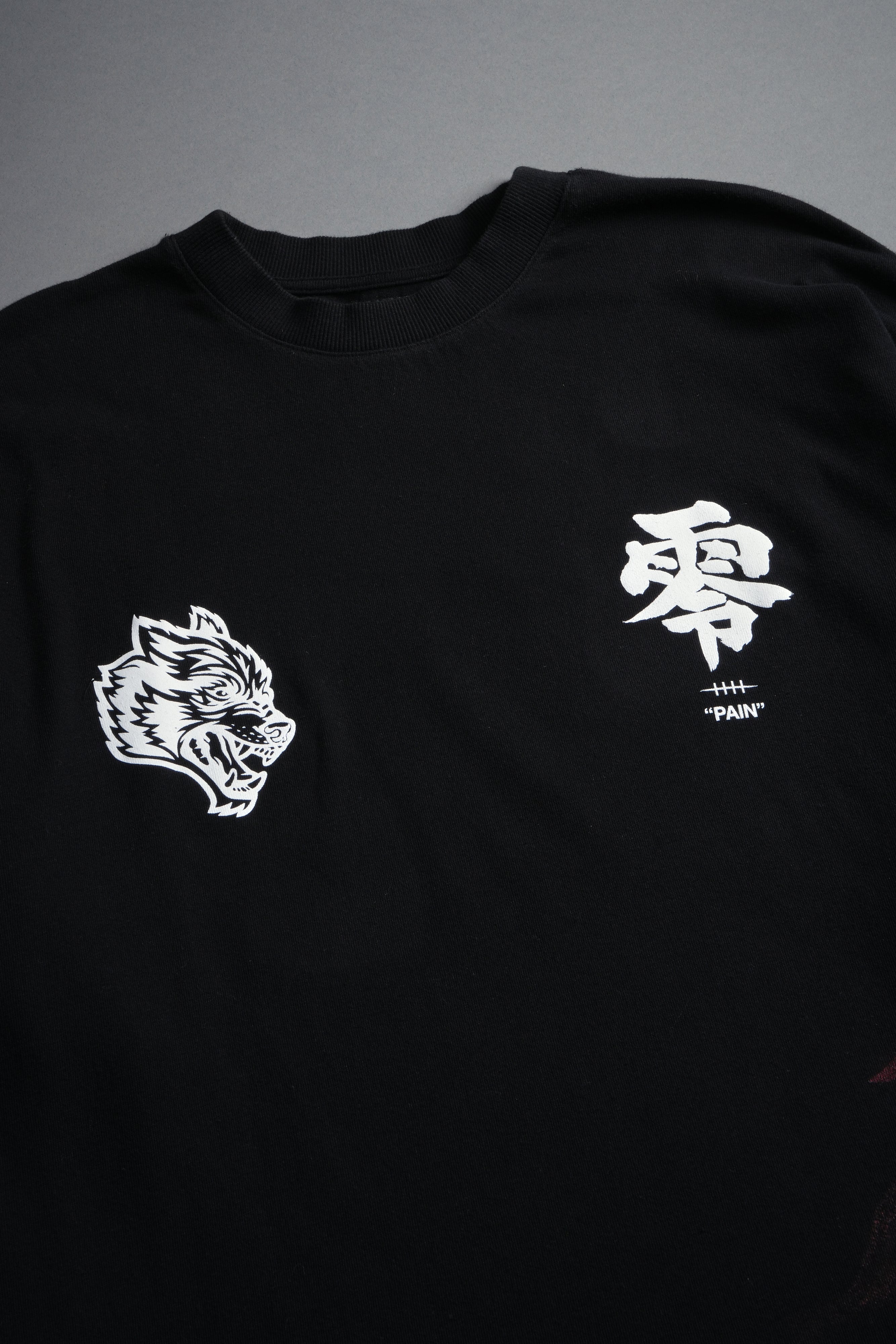 Infernal Pain Premium Oversized Tee in Black