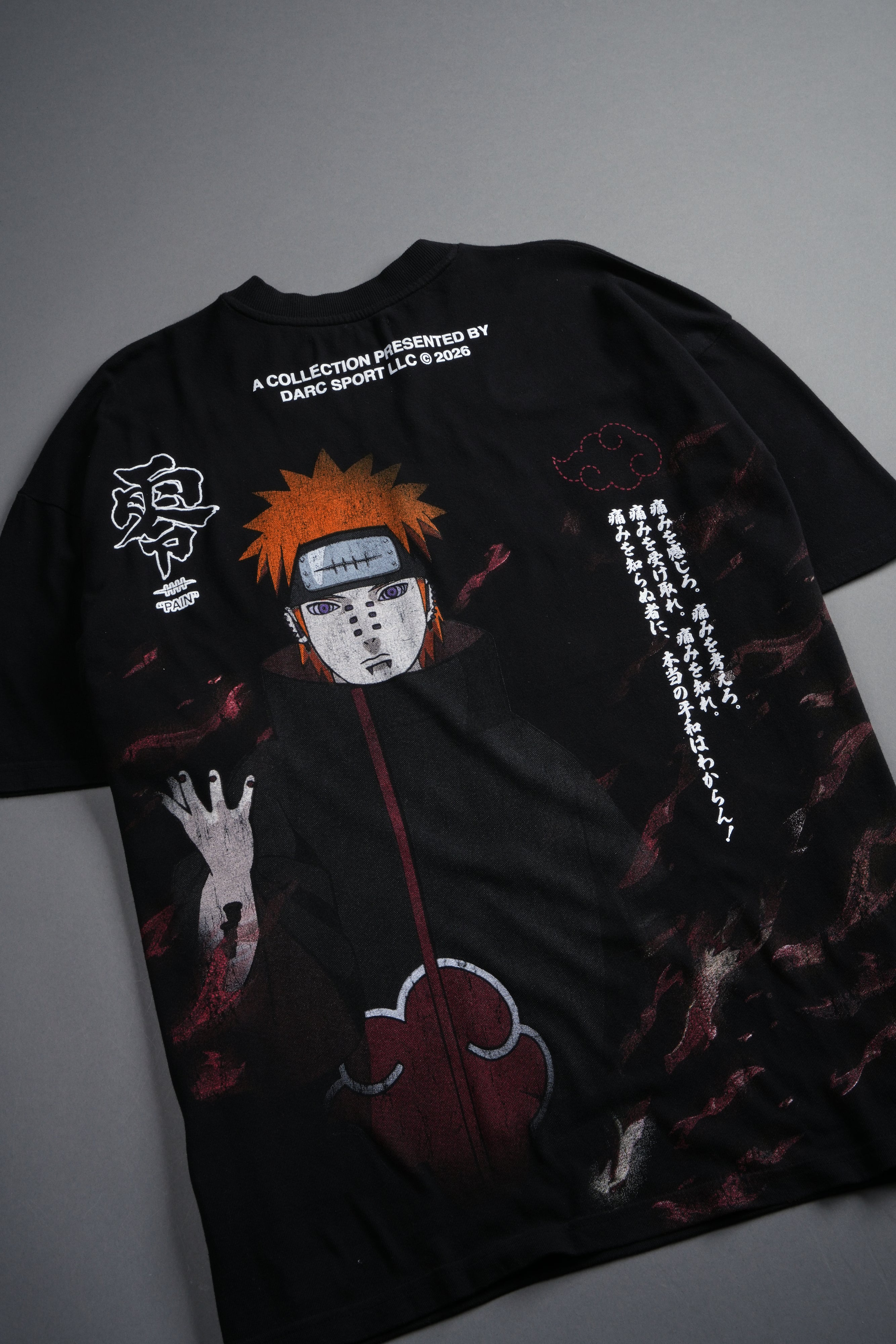 Infernal Pain Premium Oversized Tee in Black