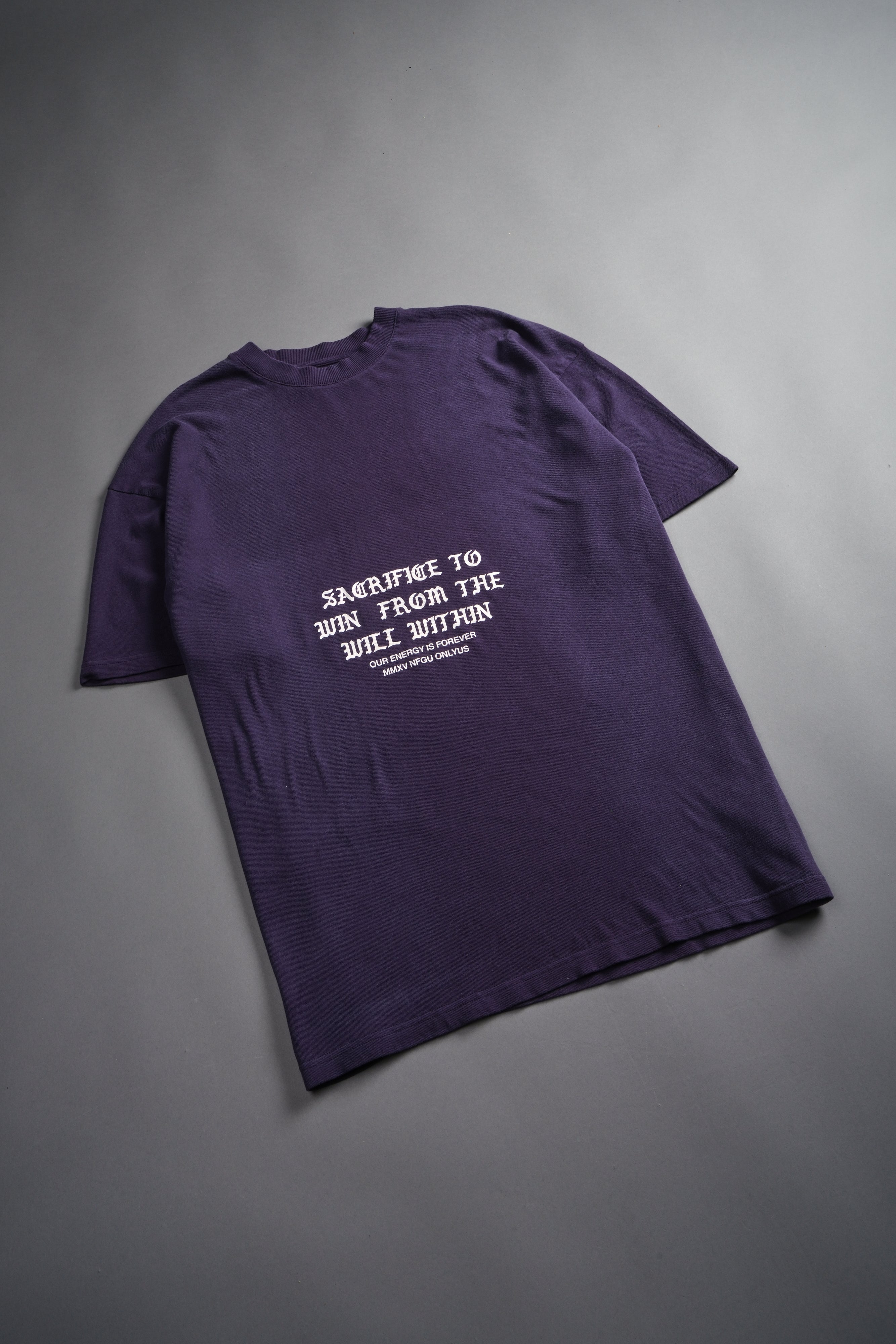 Chrome Sacrifice "Premium" Oversized Tee in Phantom Purple Inverted Sun Fade