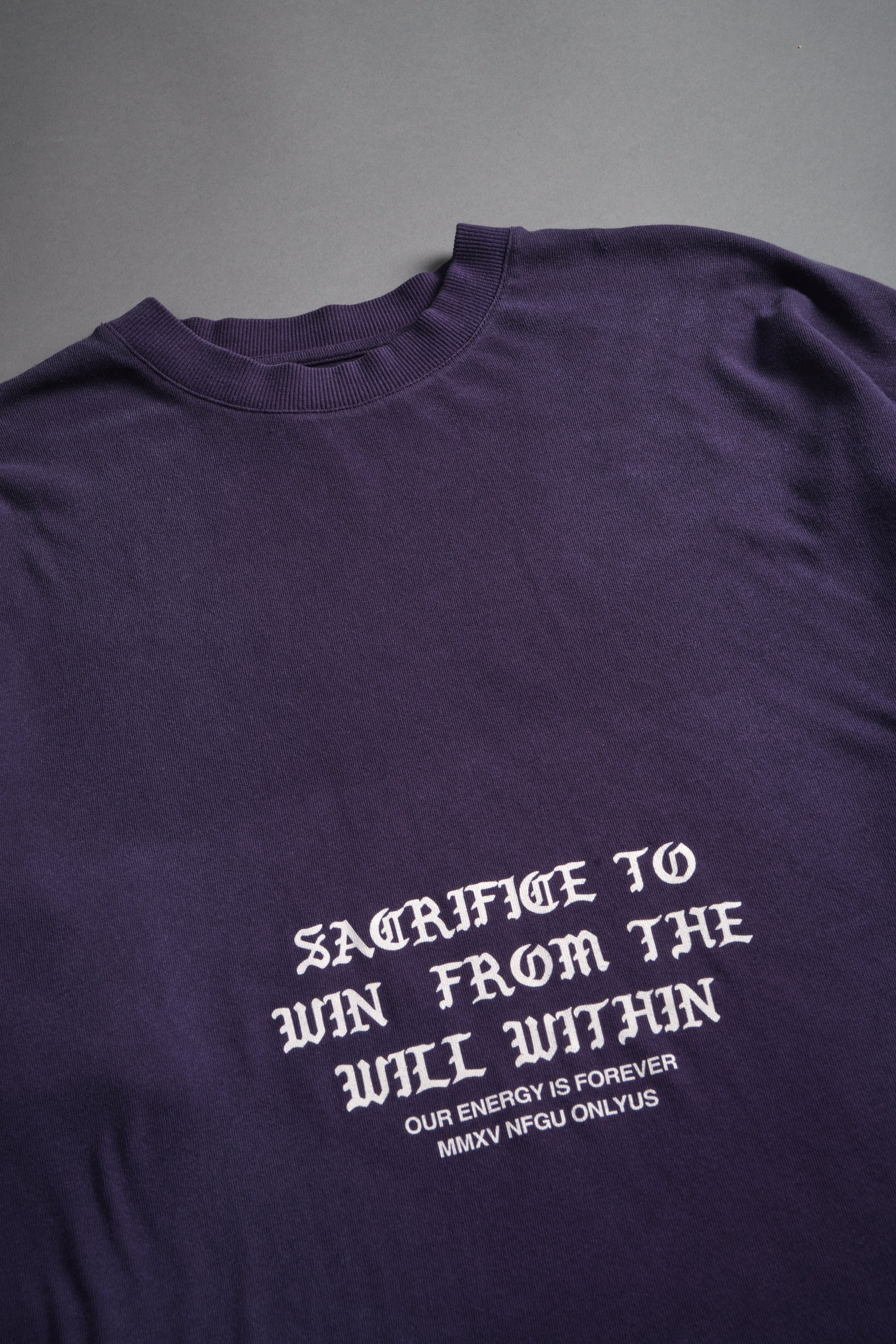 Chrome Sacrifice "Premium" Oversized Tee in Phantom Purple Inverted Sun Fade