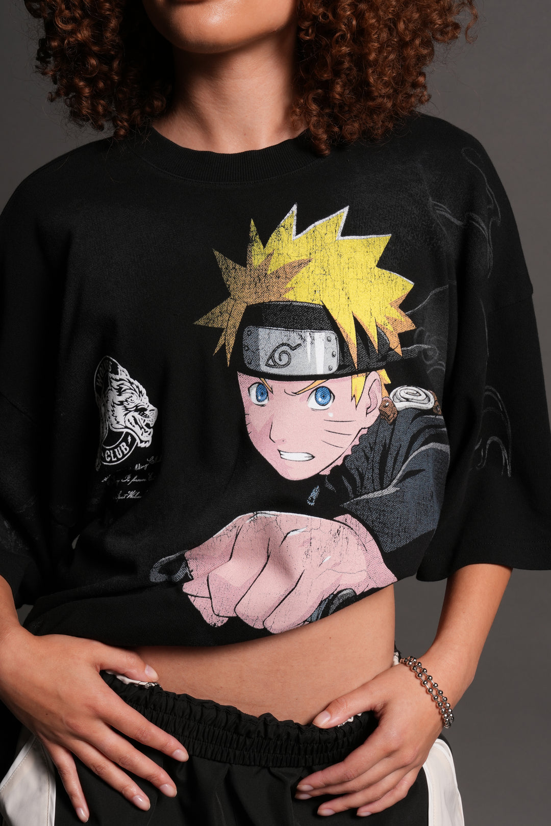 Uzumaki Naruto "Side-By-Side" Series Premium Tee in Black