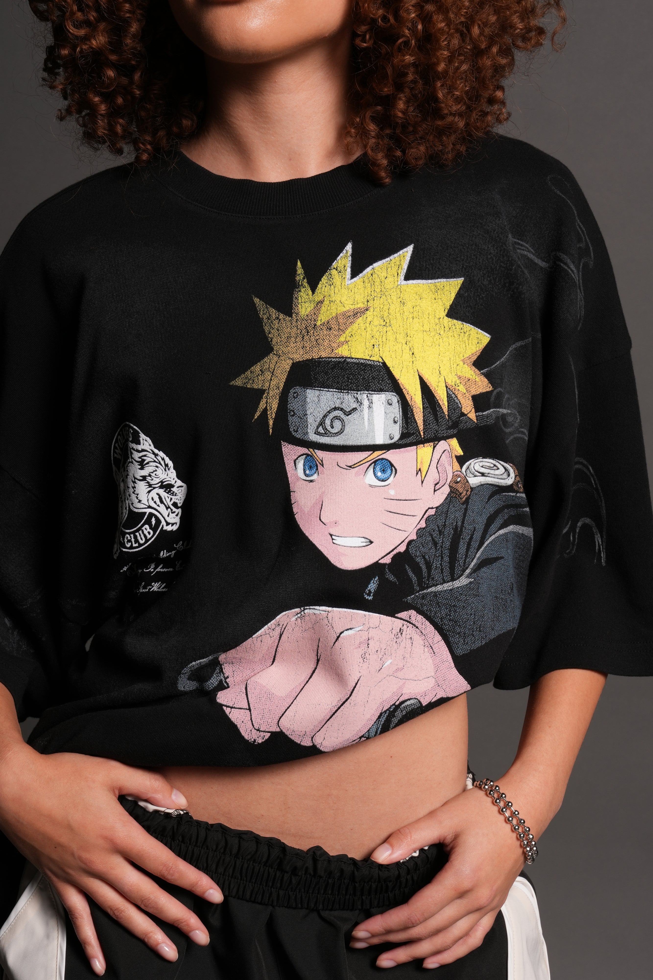 Uzumaki Naruto "Side-By-Side" Series Premium Tee in Black