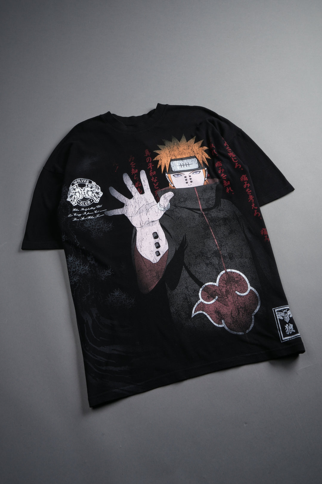 Akatsuki Pain "Side-By-Side" Series Premium Tee in Black