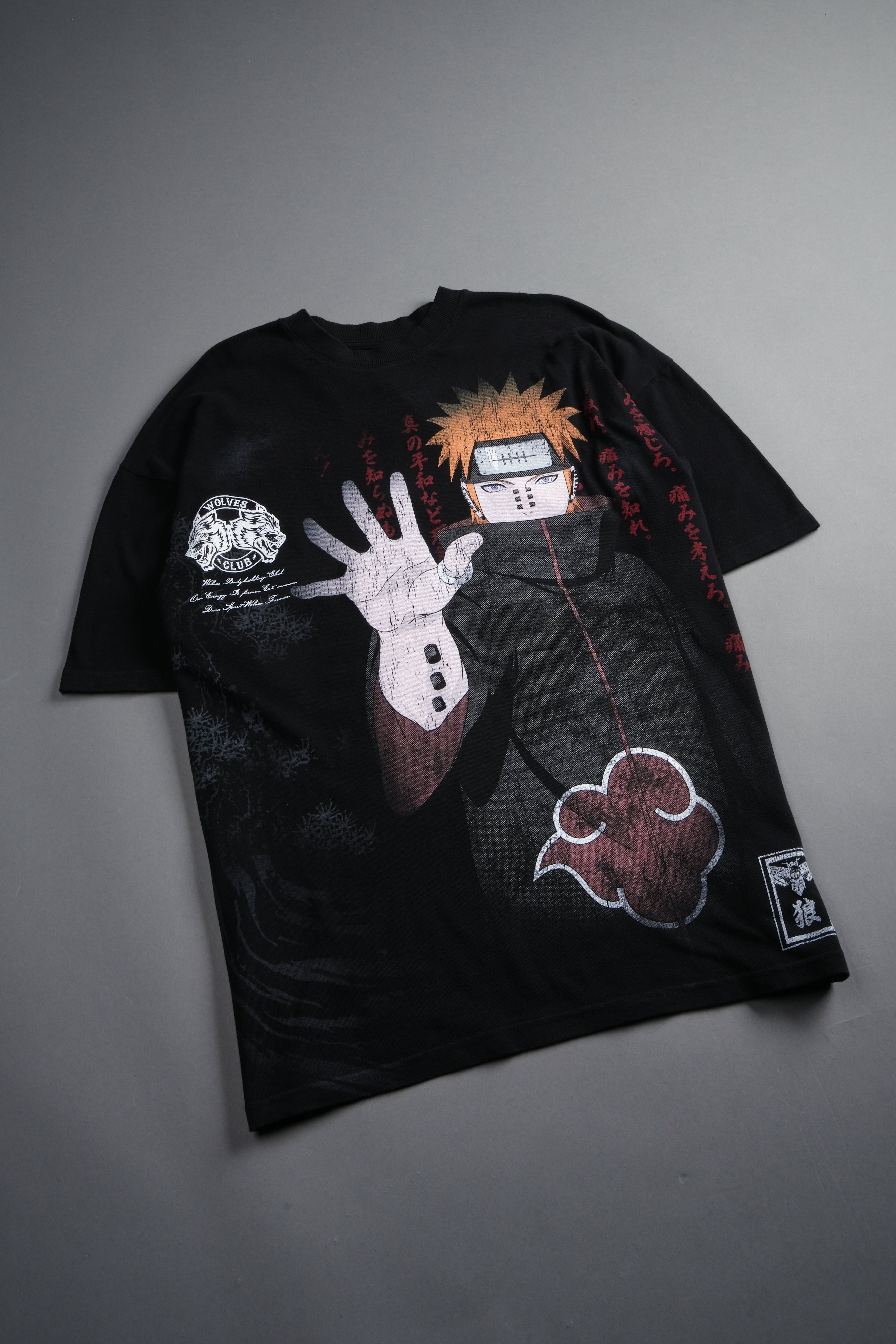 Akatsuki Pain "Side-By-Side" Series Premium Tee in Black