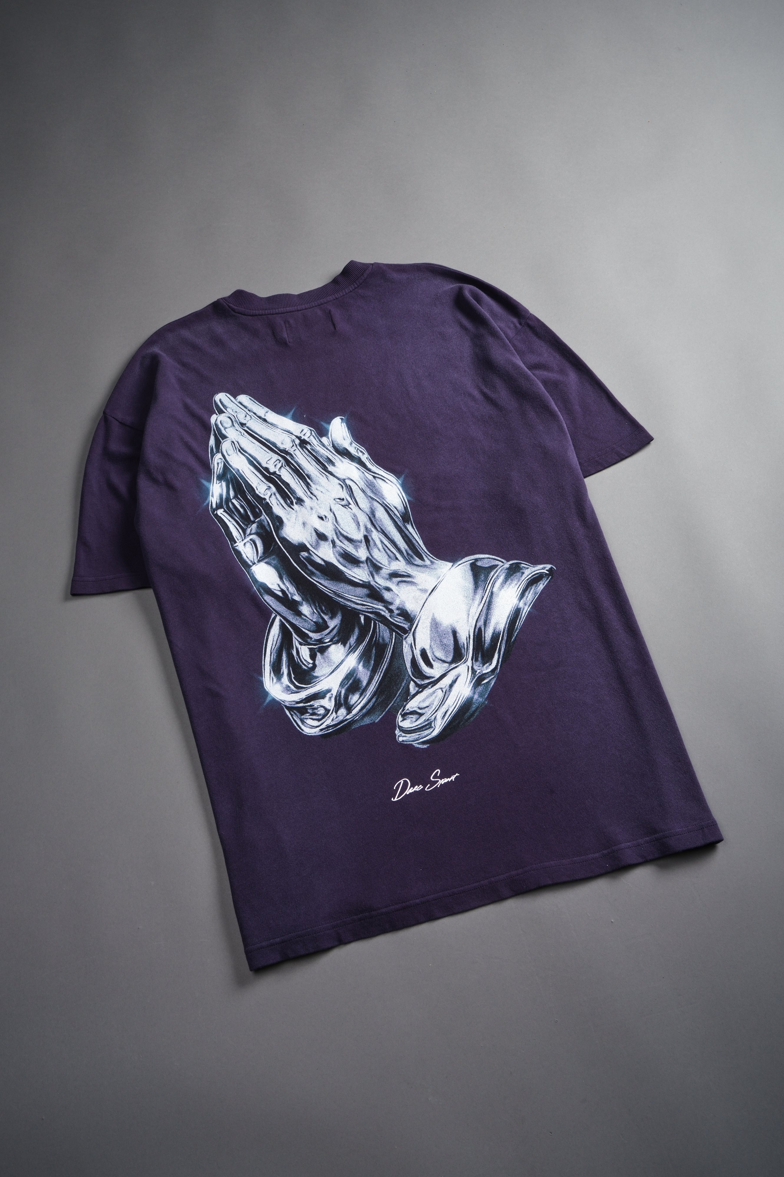 Chrome Sacrifice "Premium" Oversized Tee in Phantom Purple Inverted Sun Fade