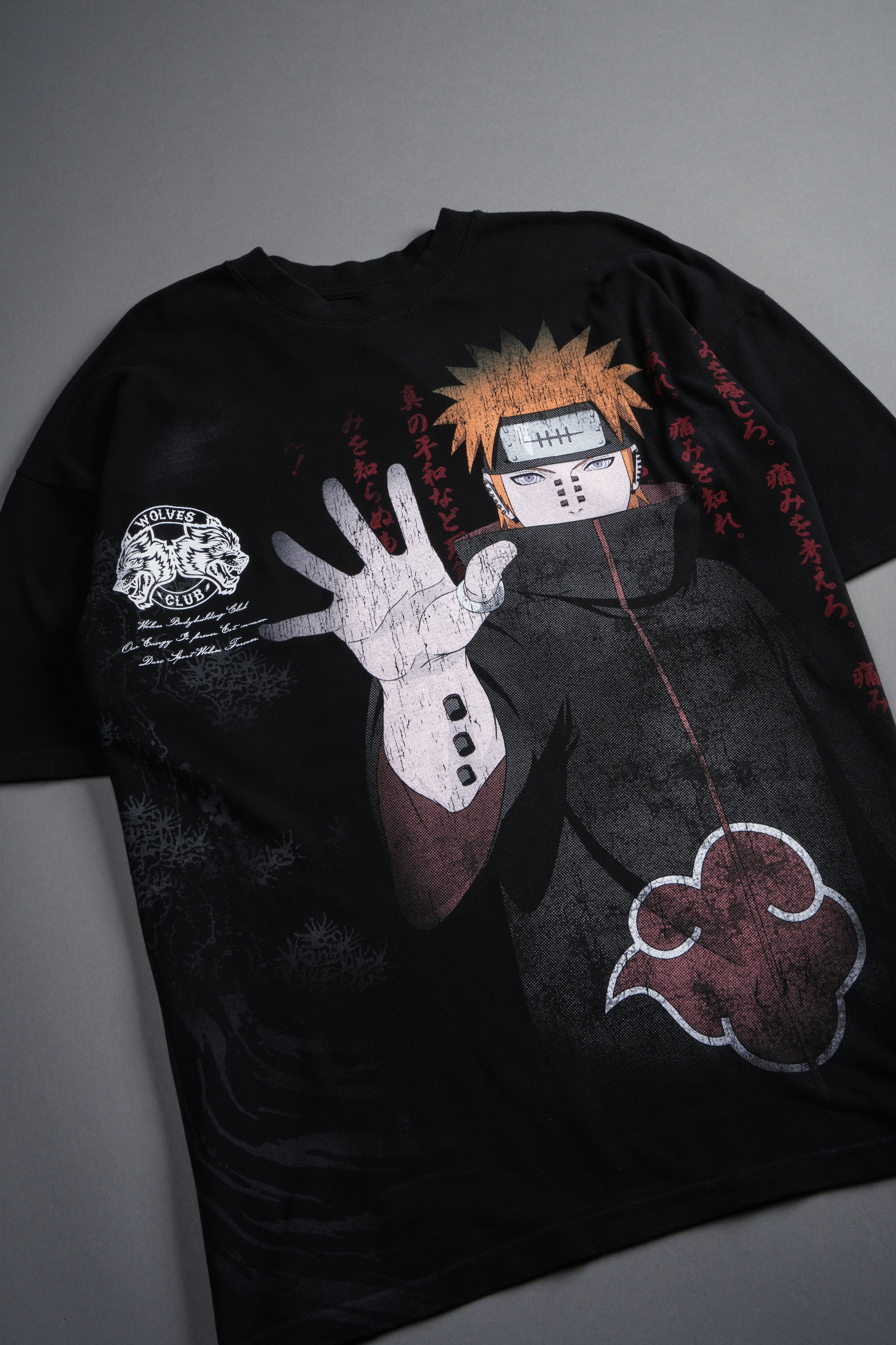 Akatsuki Pain "Side-By-Side" Series Premium Tee in Black