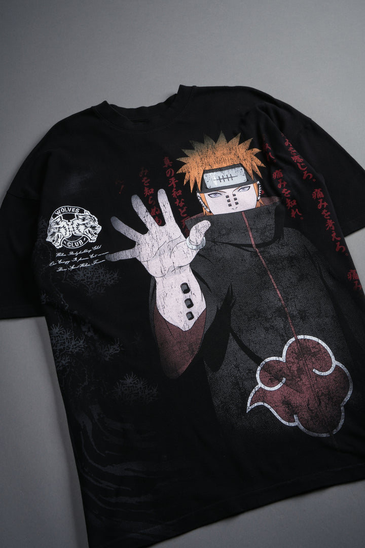 Akatsuki Pain "Side-By-Side" Series Premium Tee in Black