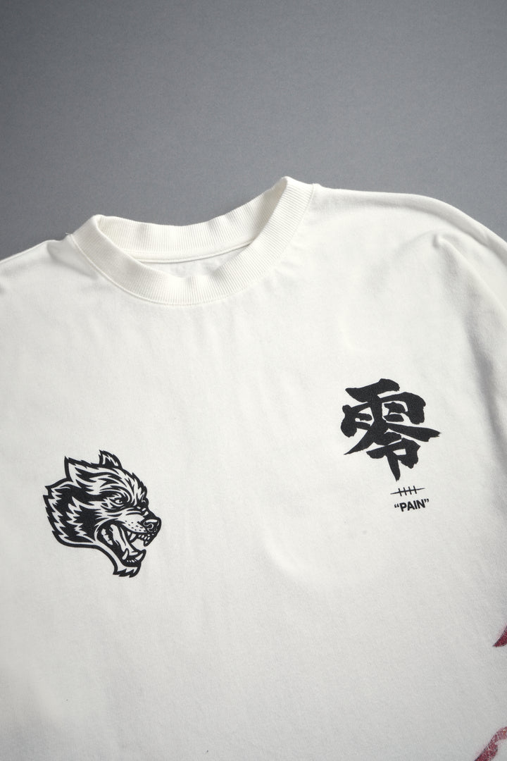 Infernal Pain Premium Oversized Tee in Cream