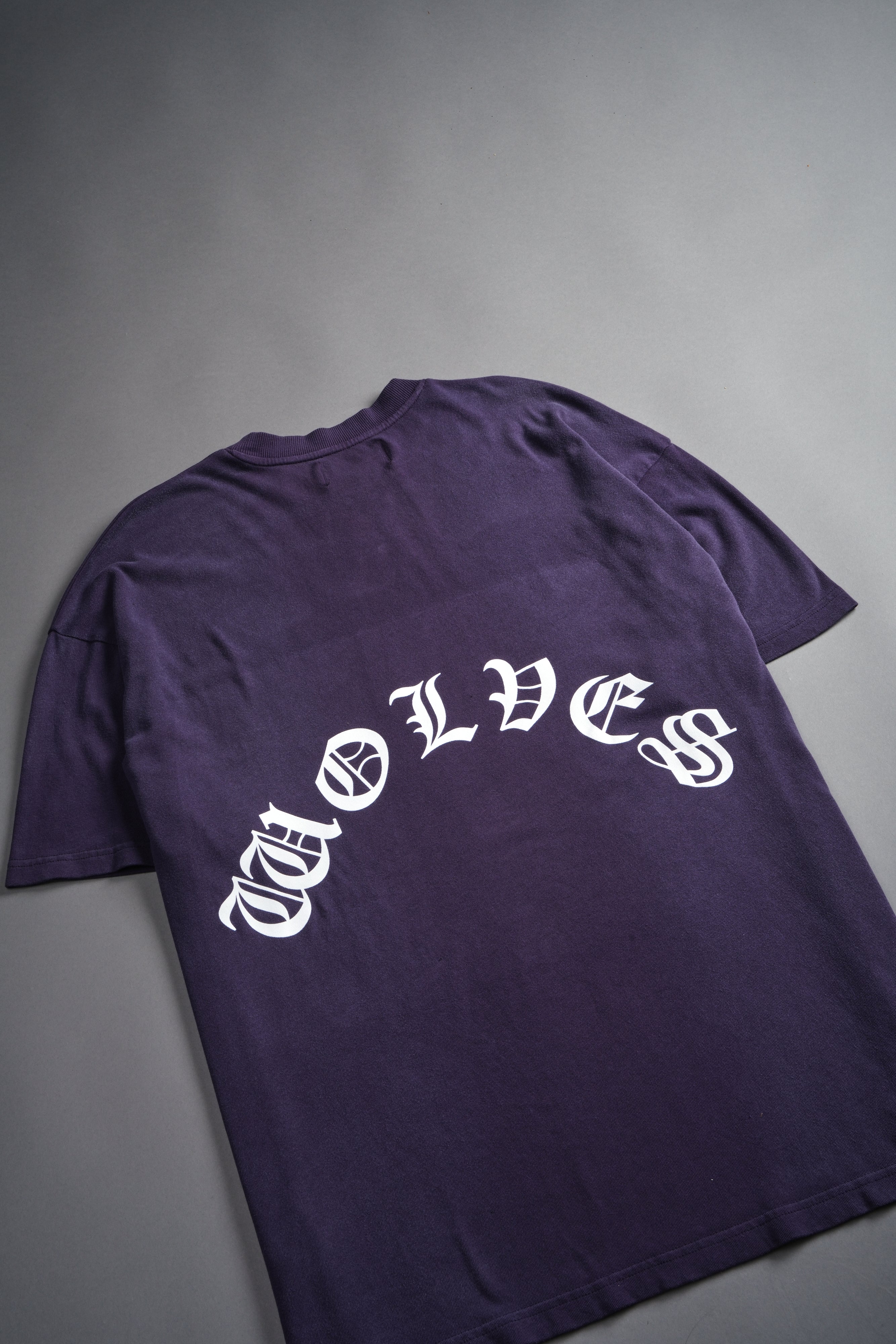 Chrome Wolf "Premium" Oversized Tee in Phantom Purple Inverted Sun Fade