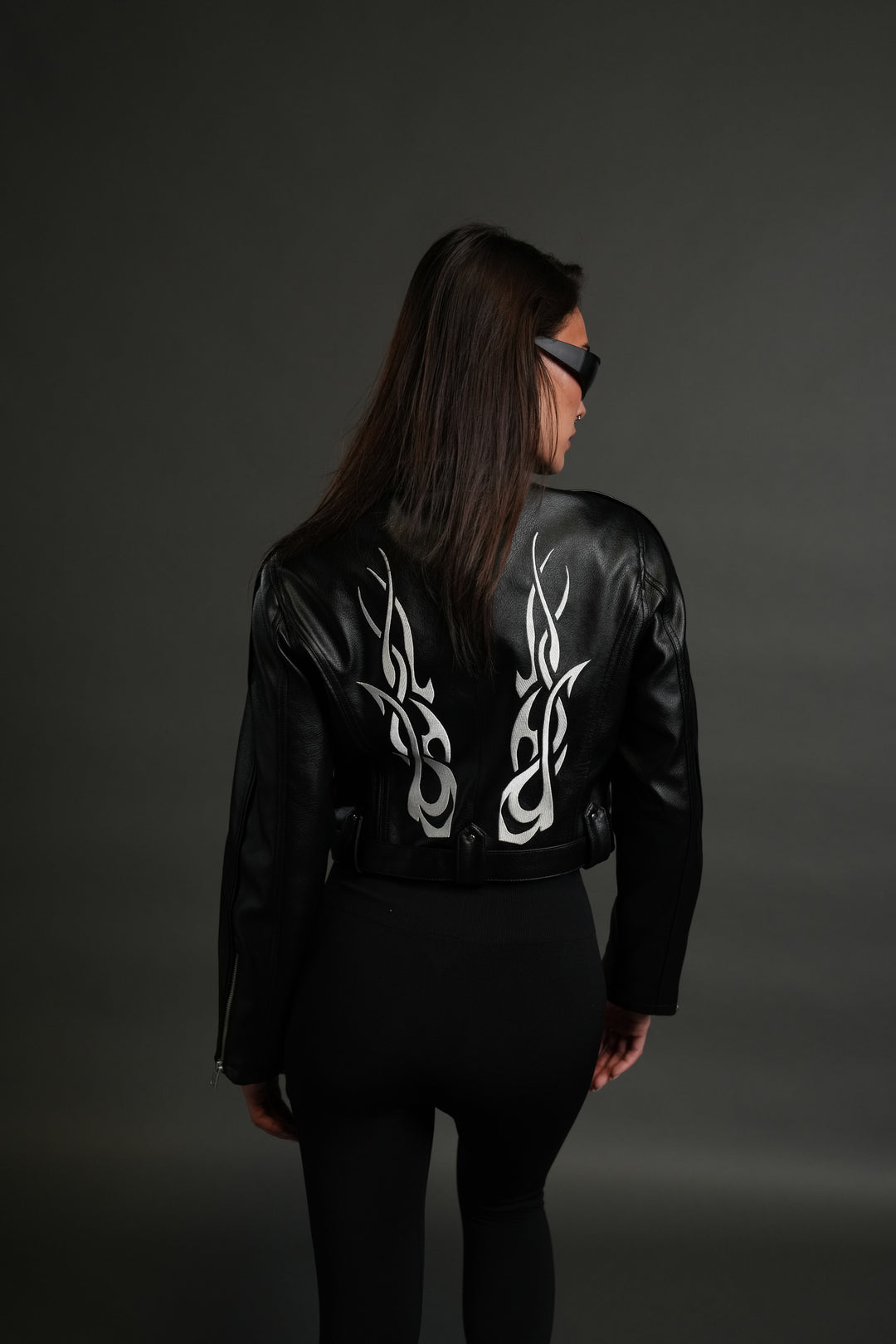 Wolf Chopper Finite Code Letty She Moto Jacket in Black