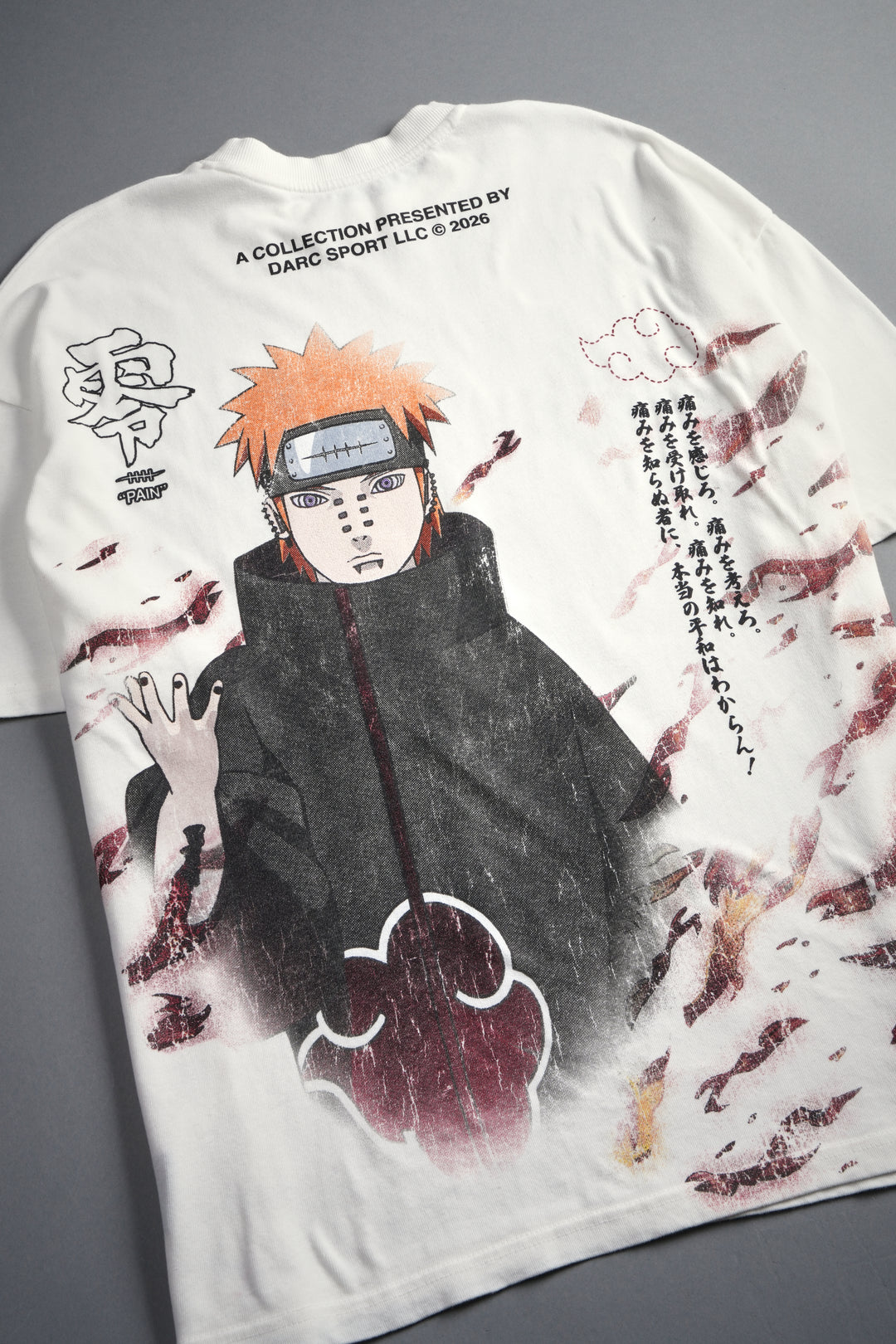Infernal Pain Premium Oversized Tee in Cream