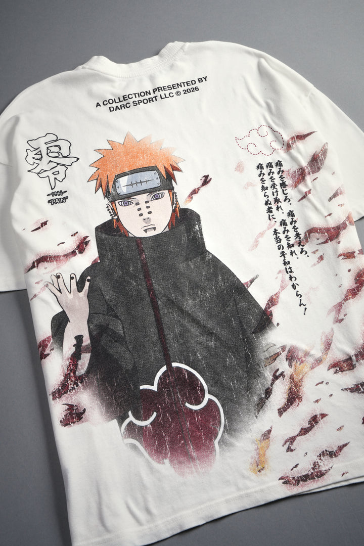 Infernal Pain Premium Oversized Tee in Cream