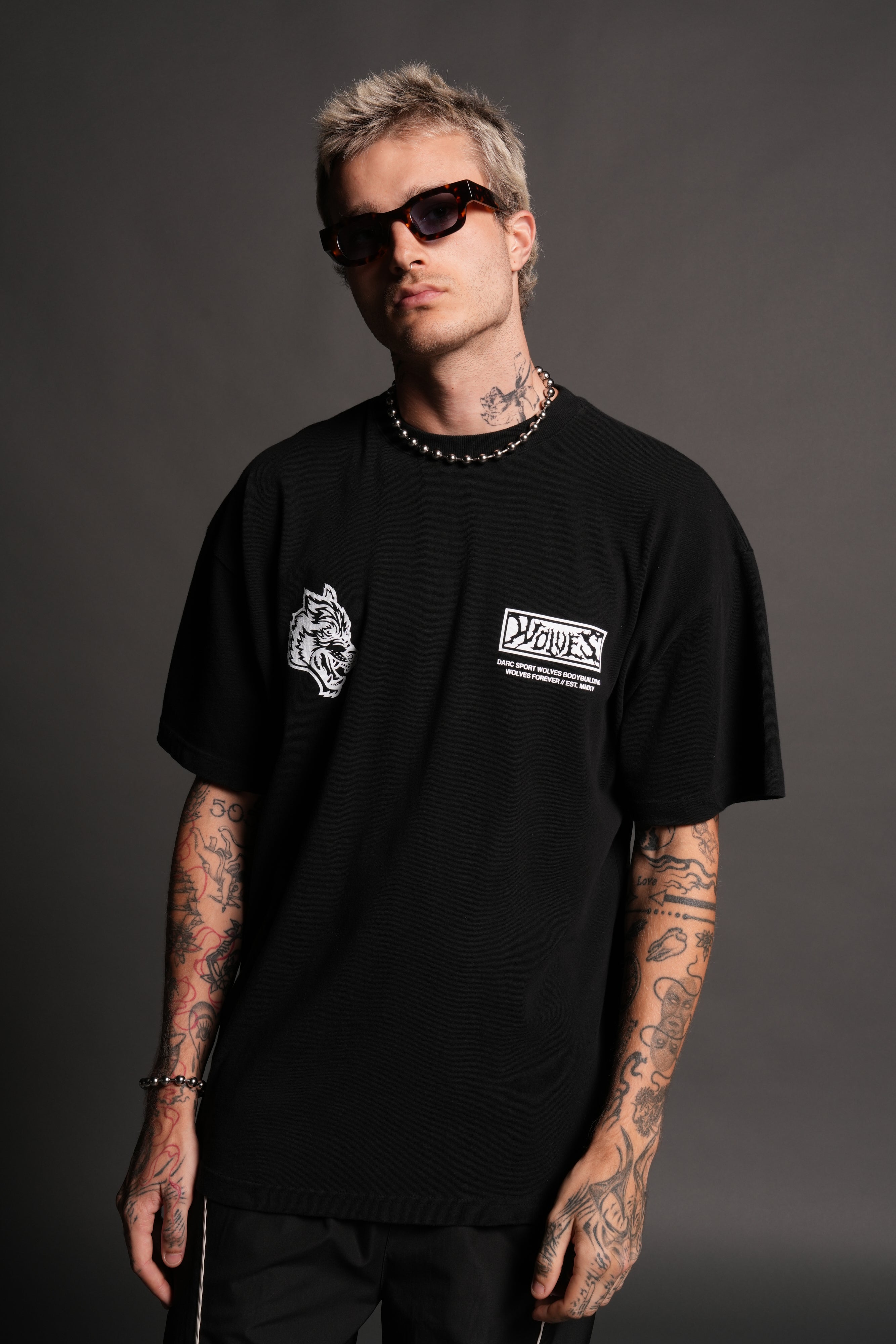 Killer Bee Premium Oversized Tee in Black
