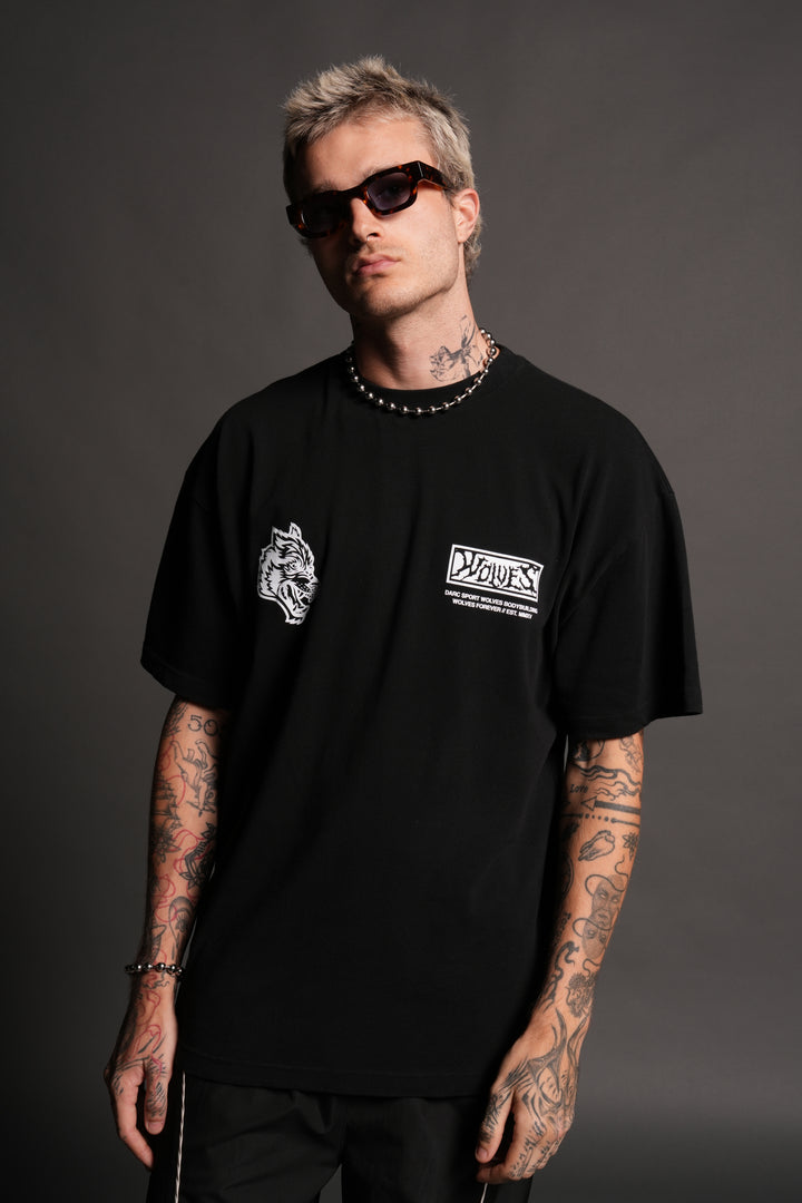 Killer Bee Premium Oversized Tee in Black