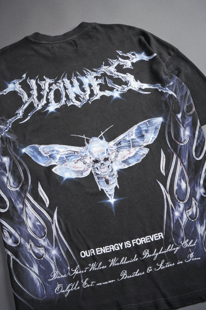 Iron Moth "Premium" Oversized Tee in Wolf Gray