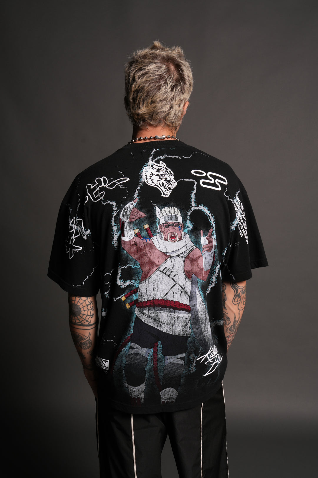 Killer Bee Premium Oversized Tee in Black