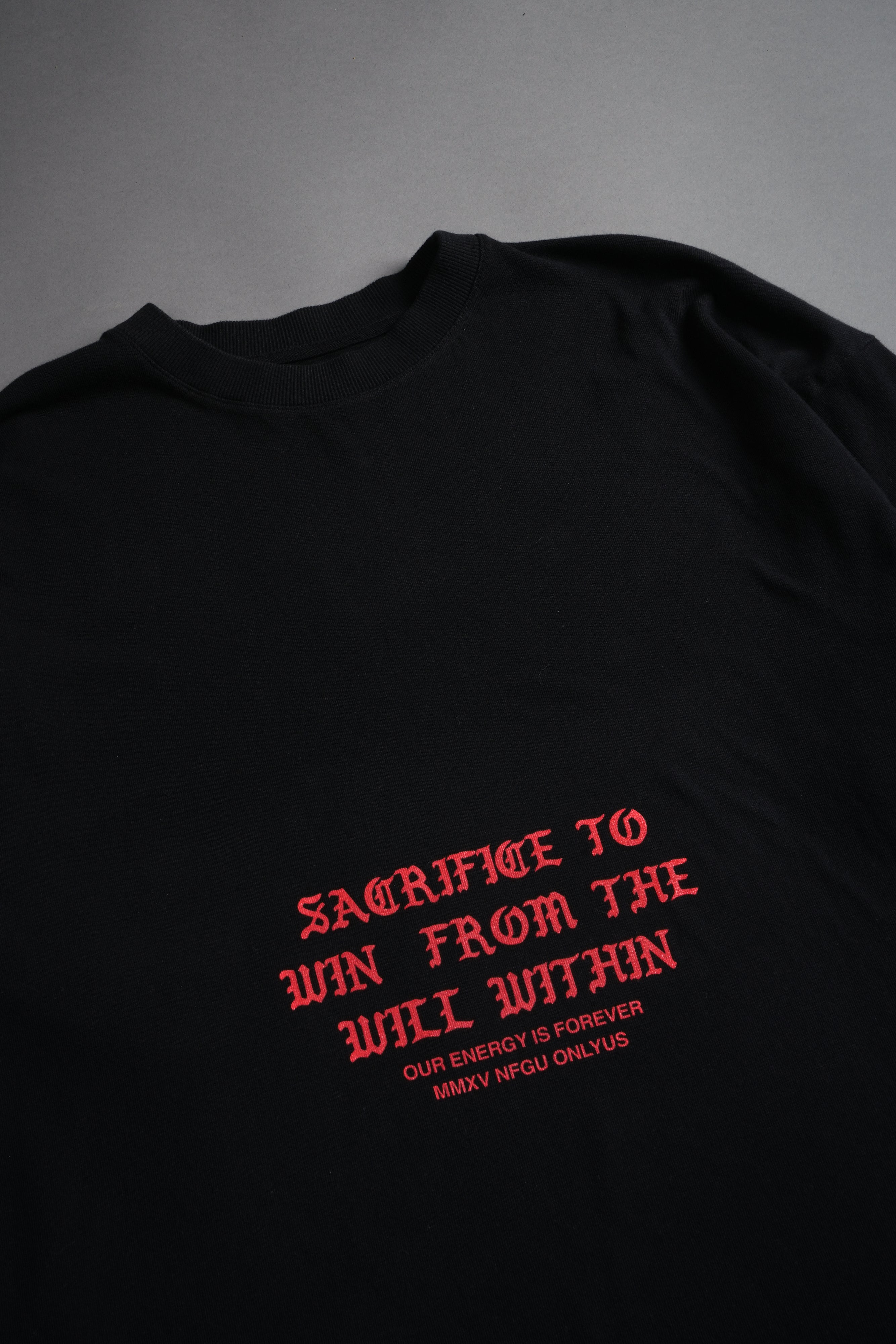 Chrome Sacrifice "Premium" Oversized Tee in Black