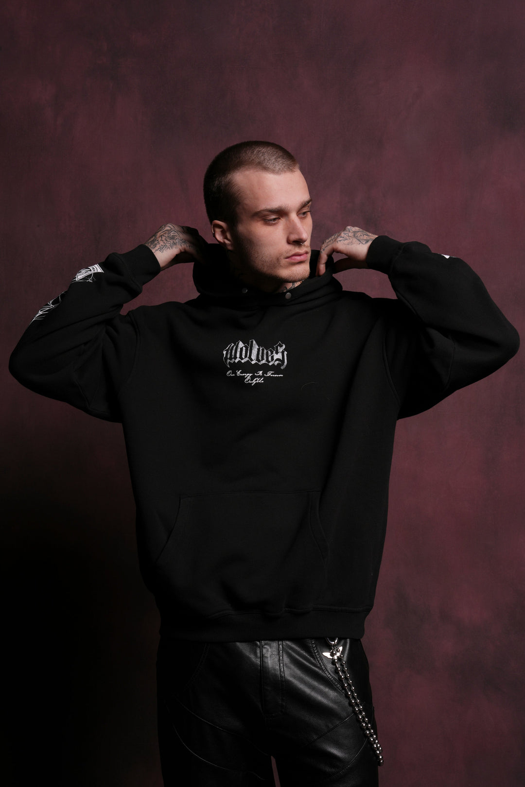 Venom "P" Hoodie in Black