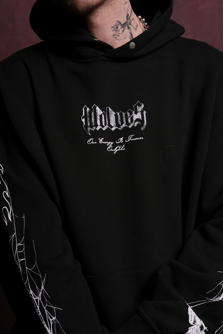 Venom "P" Hoodie in Black