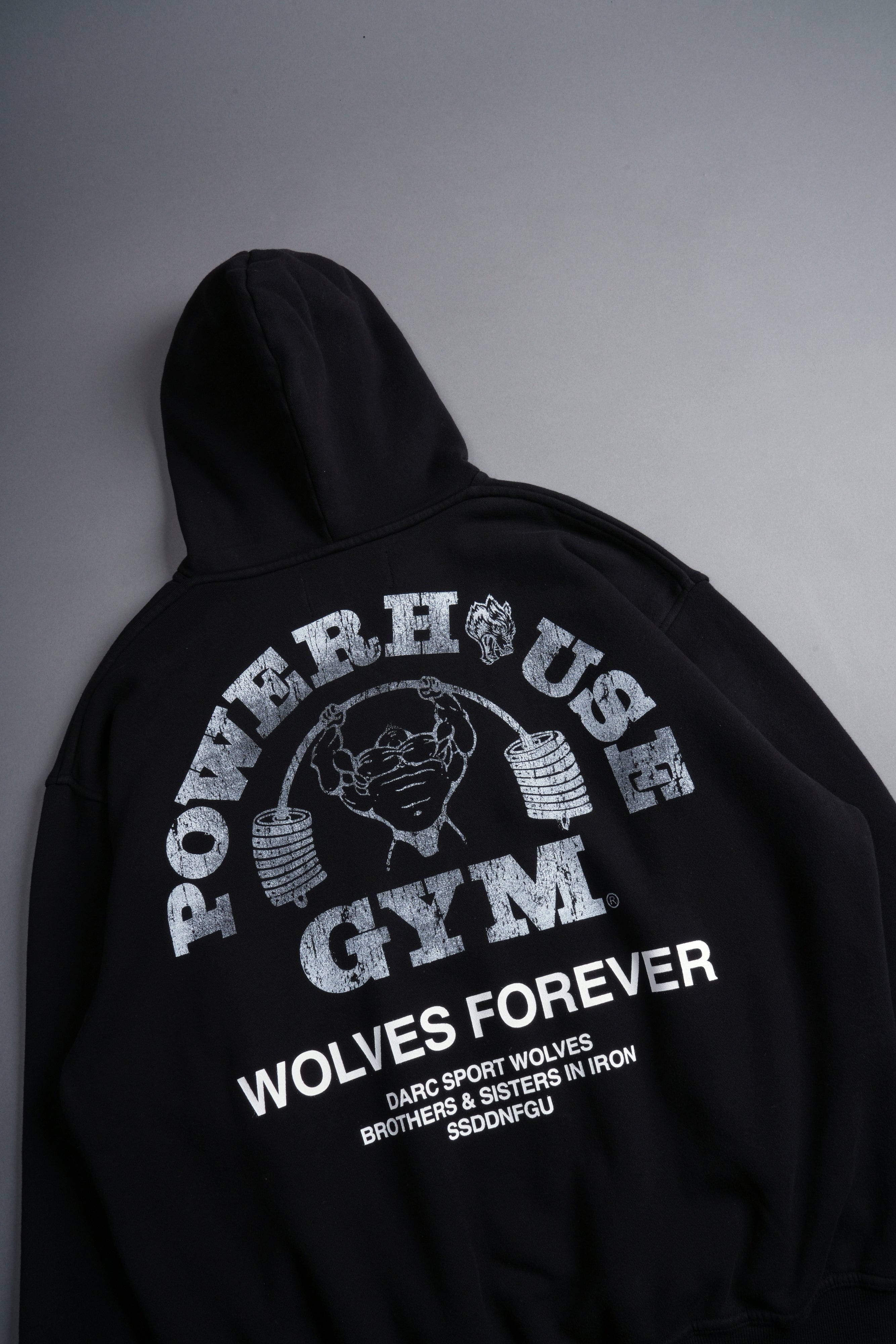 Powerhouse Of The Wolves V2 "Pierce" Hoodie in Black/White