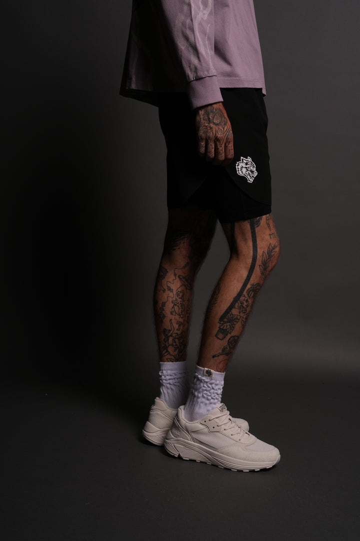 Forged From Iron Phantom Compression Shorts in Black