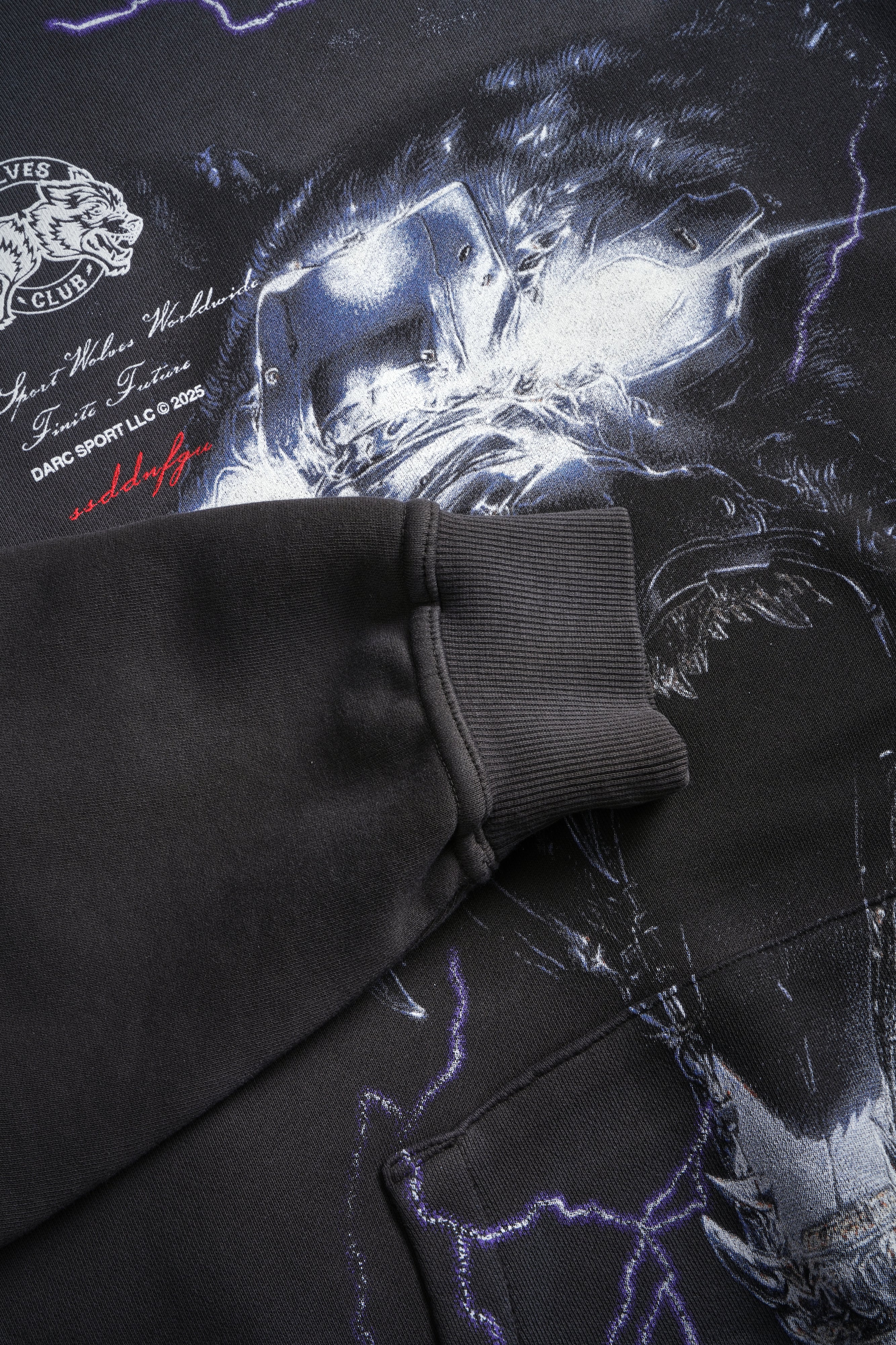 Eye of the Beast "Pierce" Hoodie in Wolf Gray Drift Wash