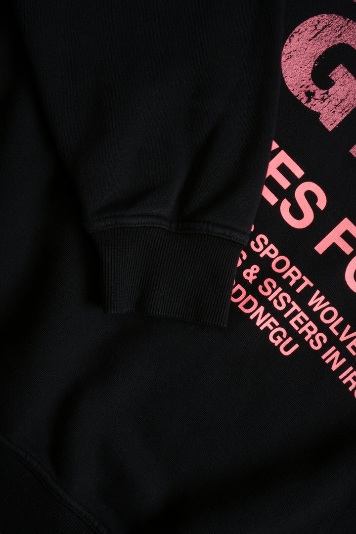 Powerhouse Of The Wolves V2 "Pierce" Hoodie in Black/Neon Pink