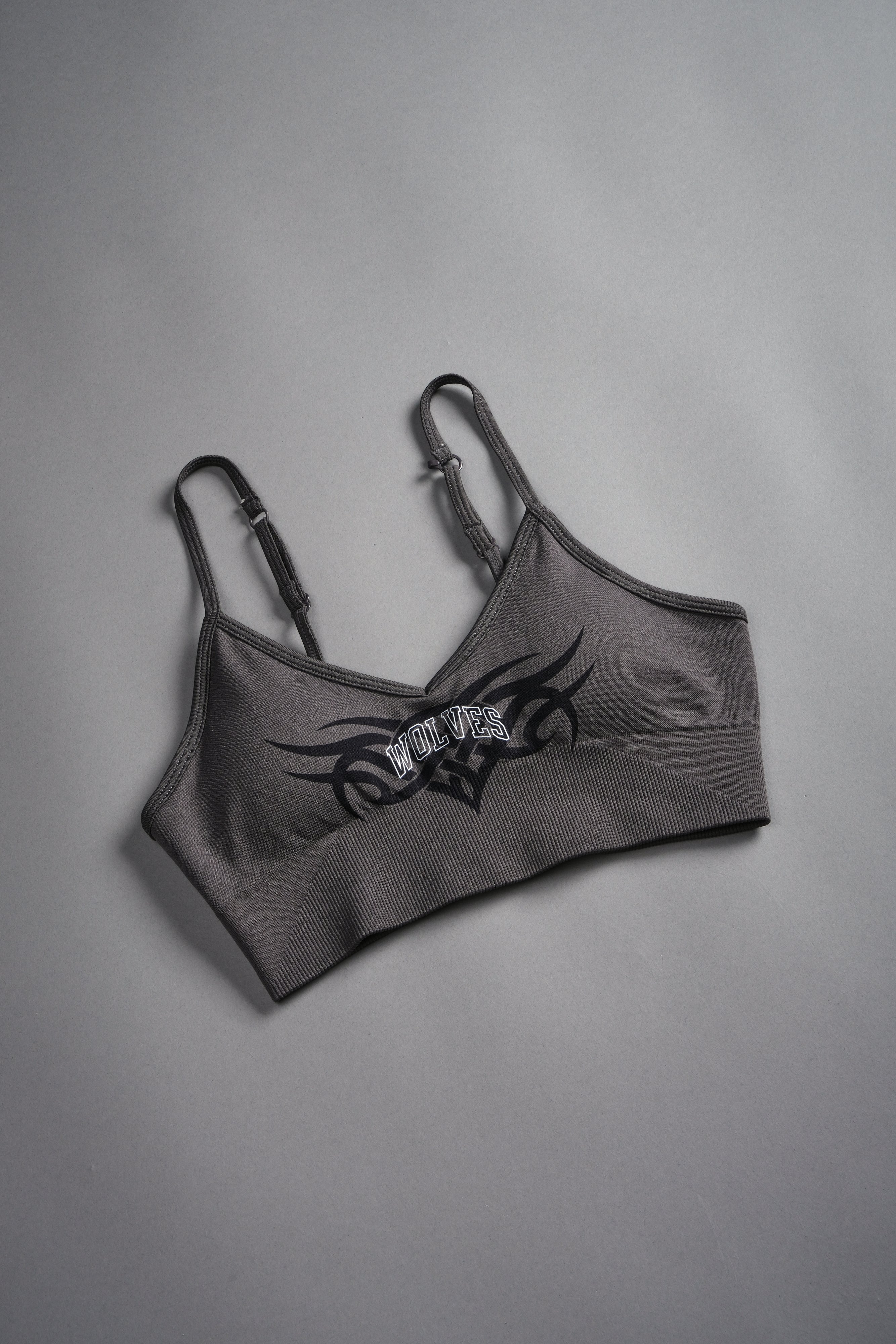 Finite Code Loyalty "Everson Seamless" Sports Bra in Wolf Gray