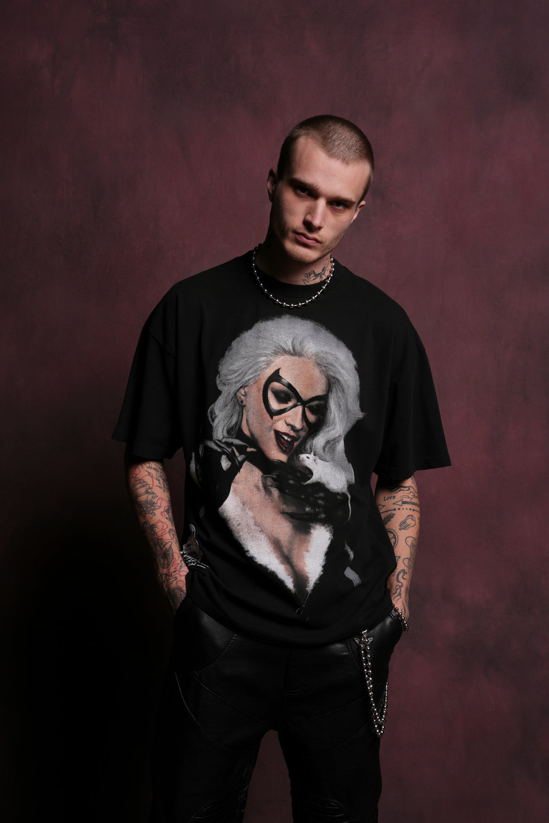 Her Claws "Premium" Oversized Unisex Tee in Black