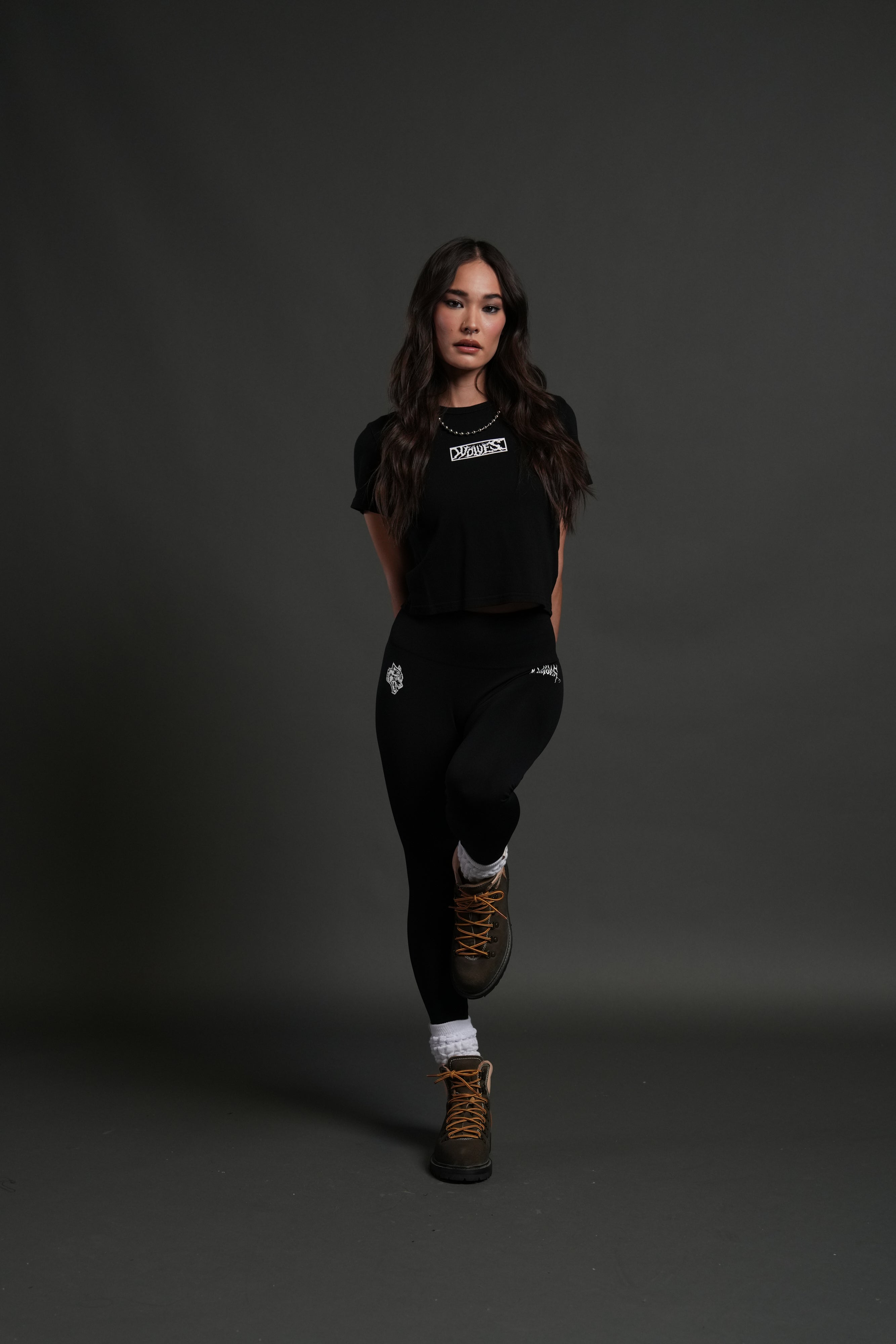 Midnight Wolves "Timeless" Tee in Black