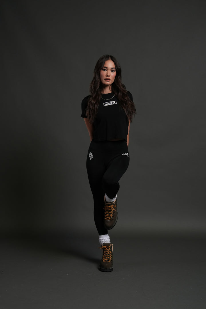 Midnight Wolves "Timeless" Tee in Black