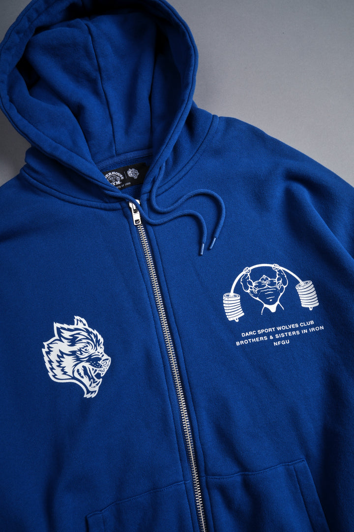 Powerhouse Forever "Chambers" Zip Hoodie in Darc Cobalt