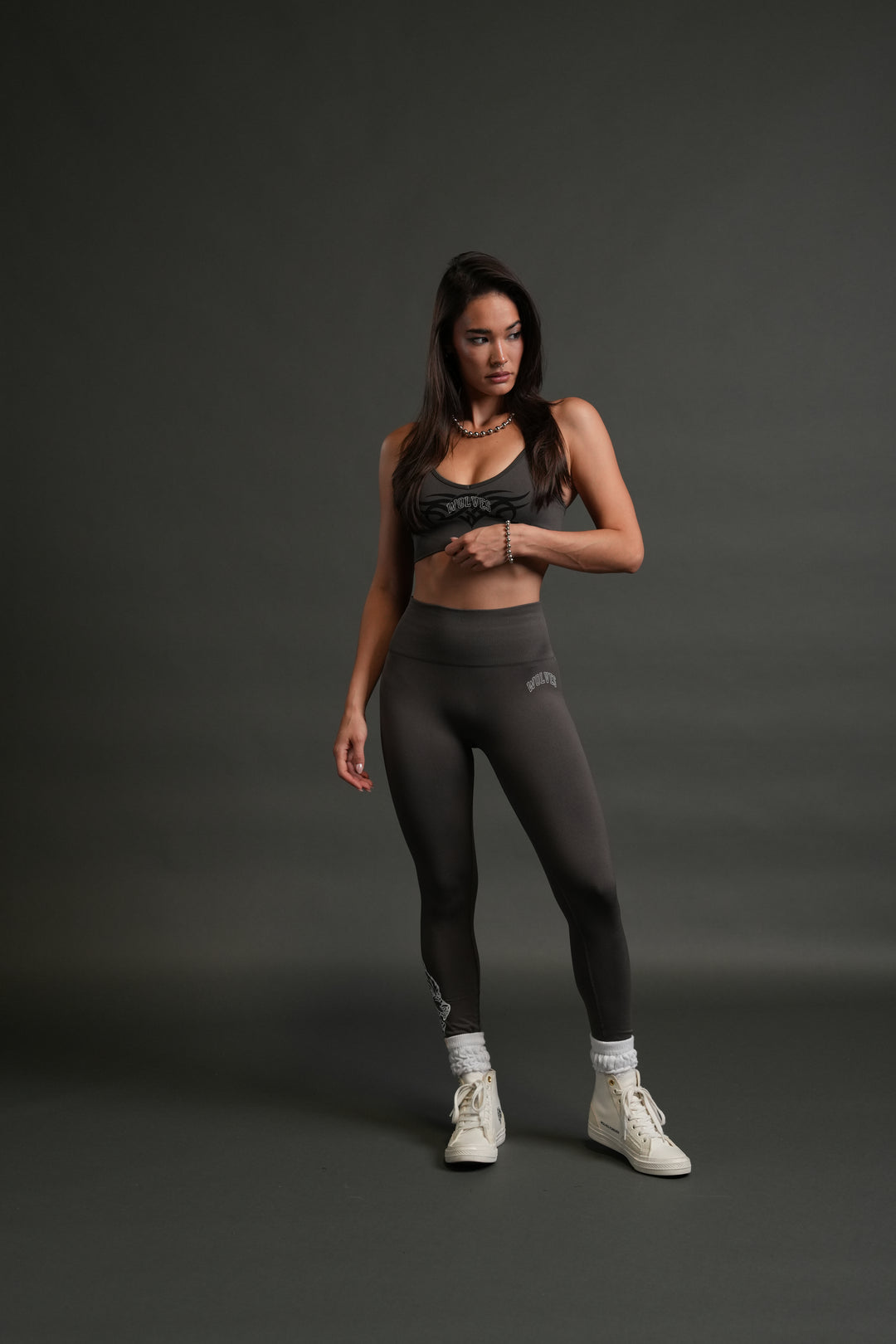 Finite Code Loyalty "Everson Seamless" Leggings in Wolf Gray