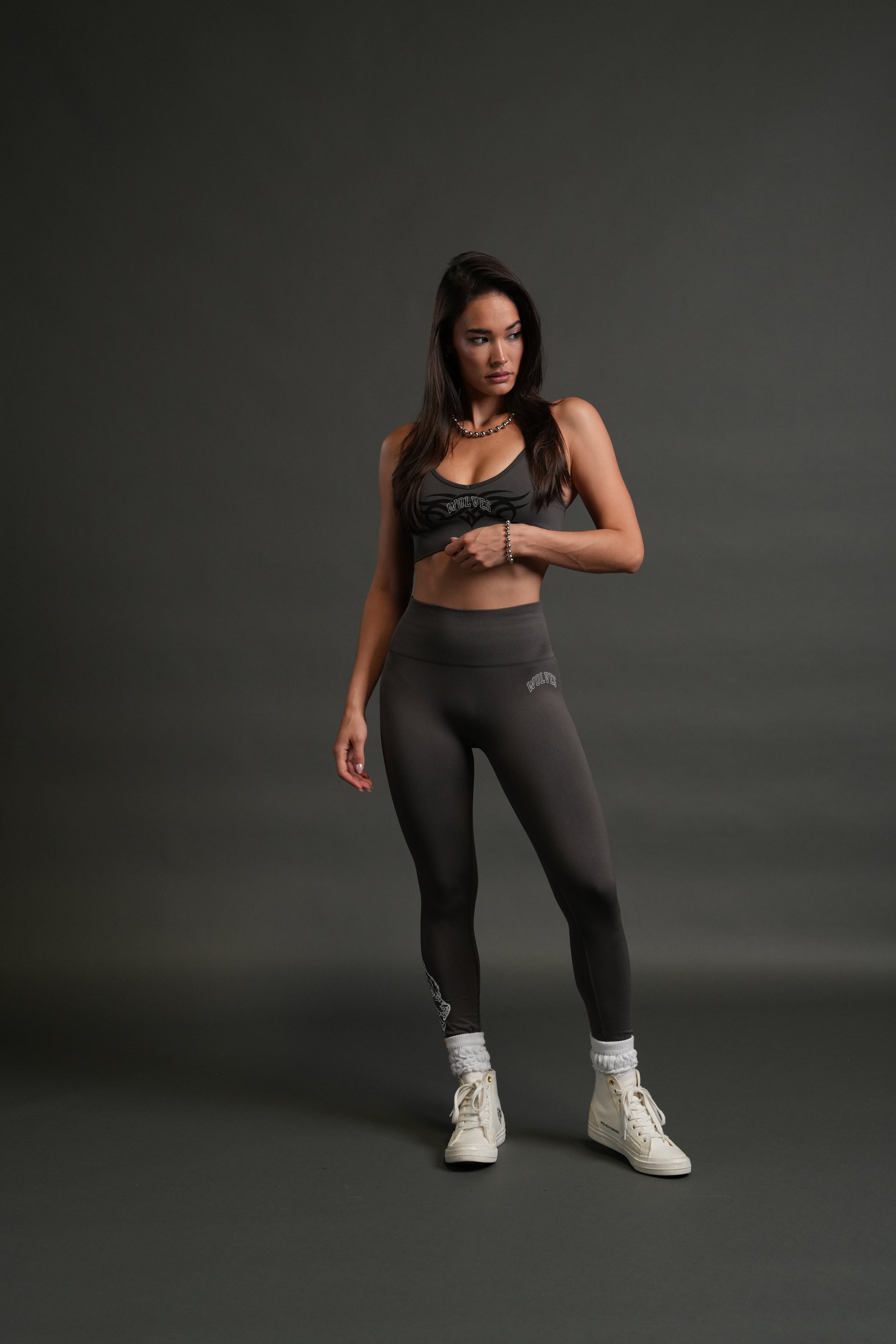 Finite Code Loyalty "Everson Seamless" Leggings in Wolf Gray