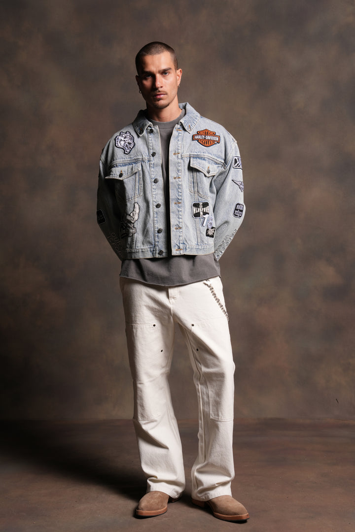 Brotherhood Lemy Denim Jacket in Light Wash