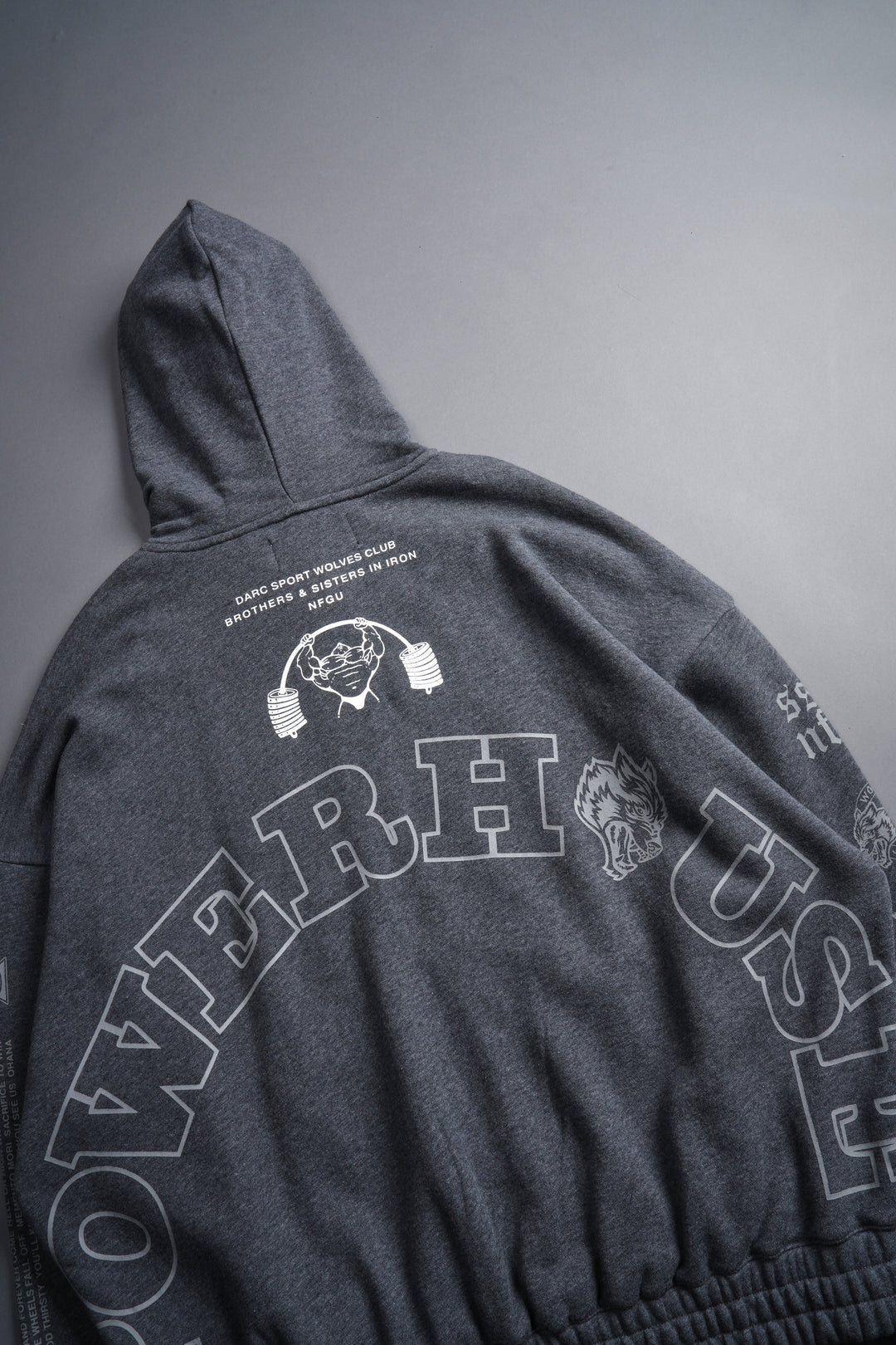 Powerhouse Forever "Chambers" Zip Hoodie in Darc Heather Gray