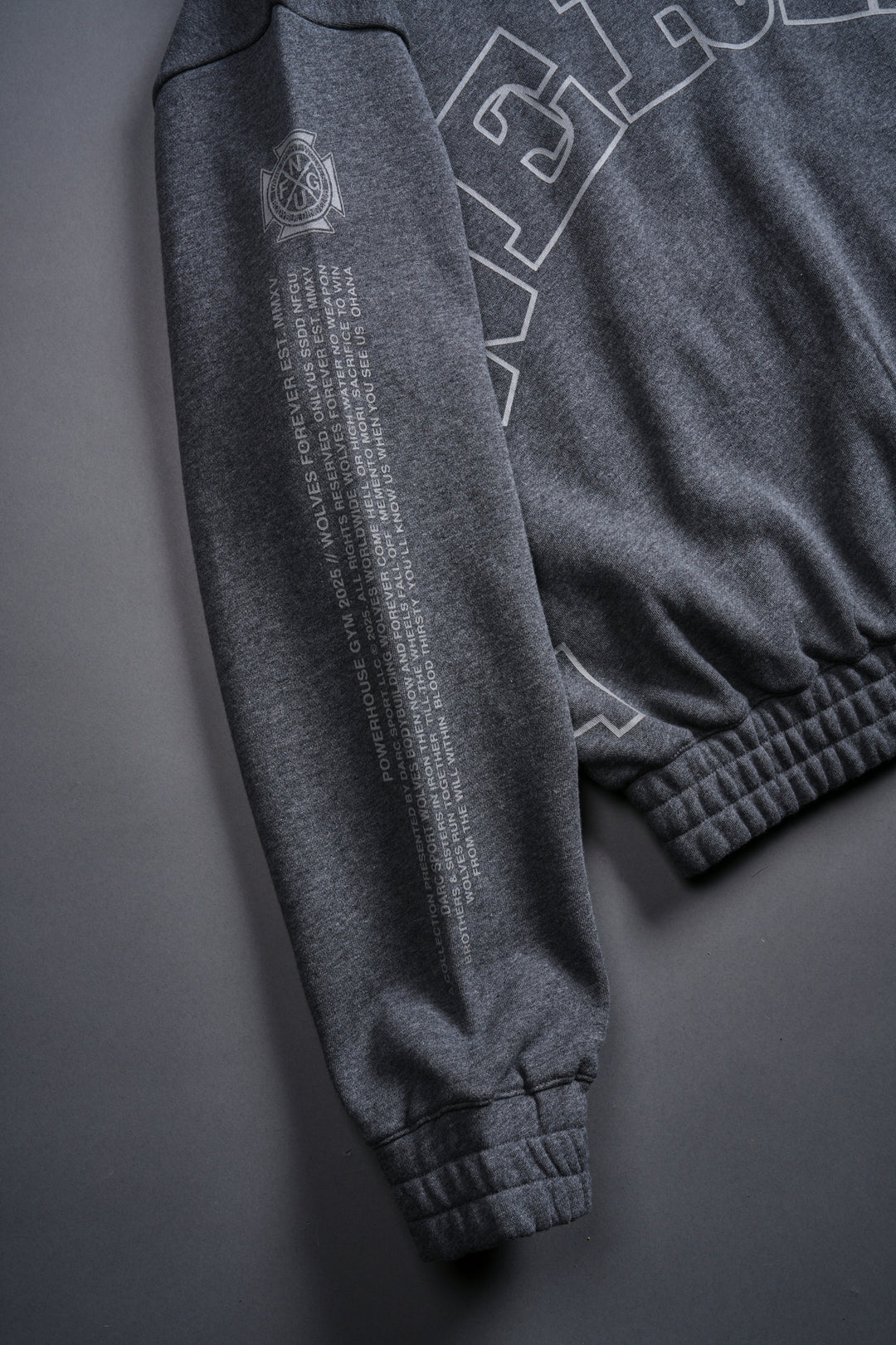 Powerhouse Forever "Chambers" Zip Hoodie in Darc Heather Gray