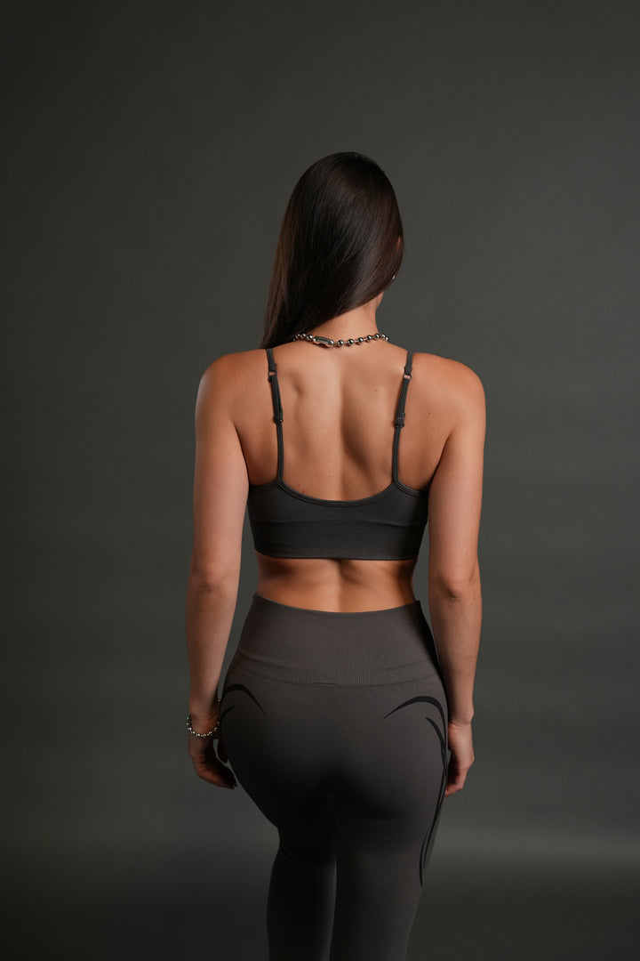 Finite Code Loyalty "Everson Seamless" Sports Bra in Wolf Gray