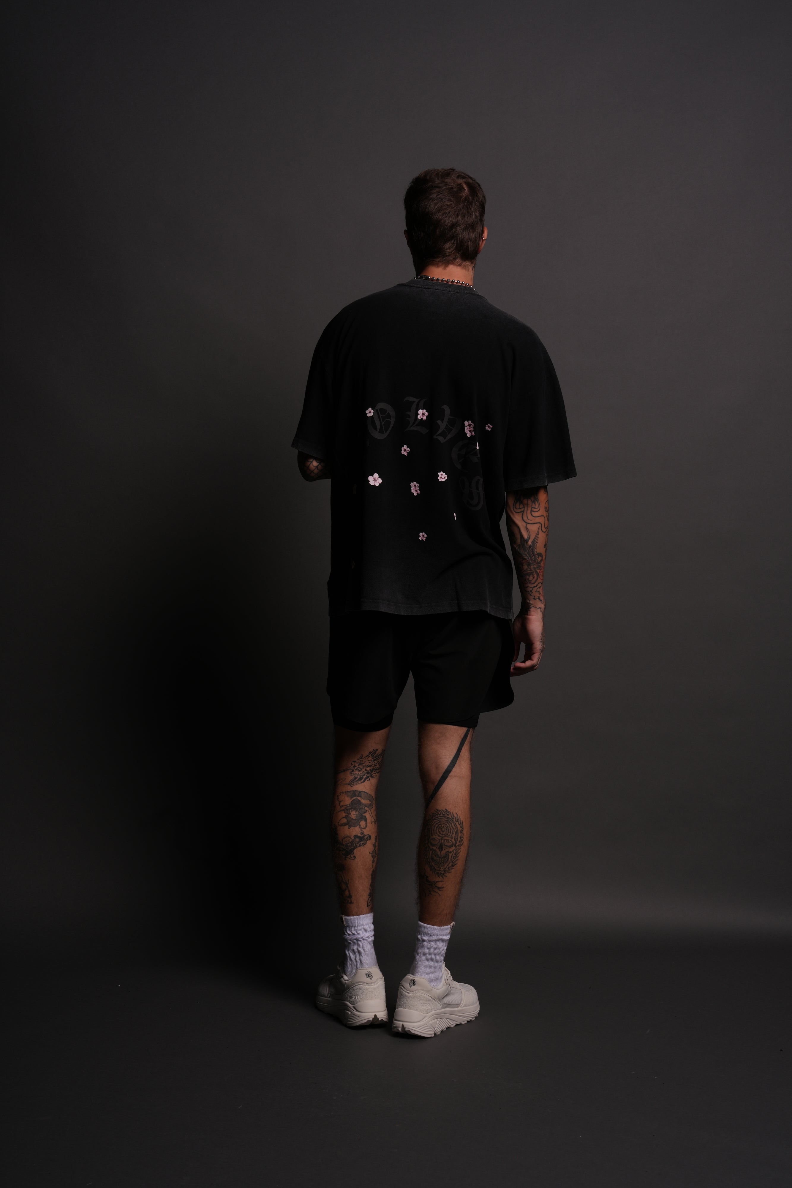 Blood Thirsty Kanji "Premium" Oversized Tee in Black