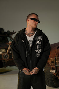Wolves Den Tommy G Unisex Jacket in Black