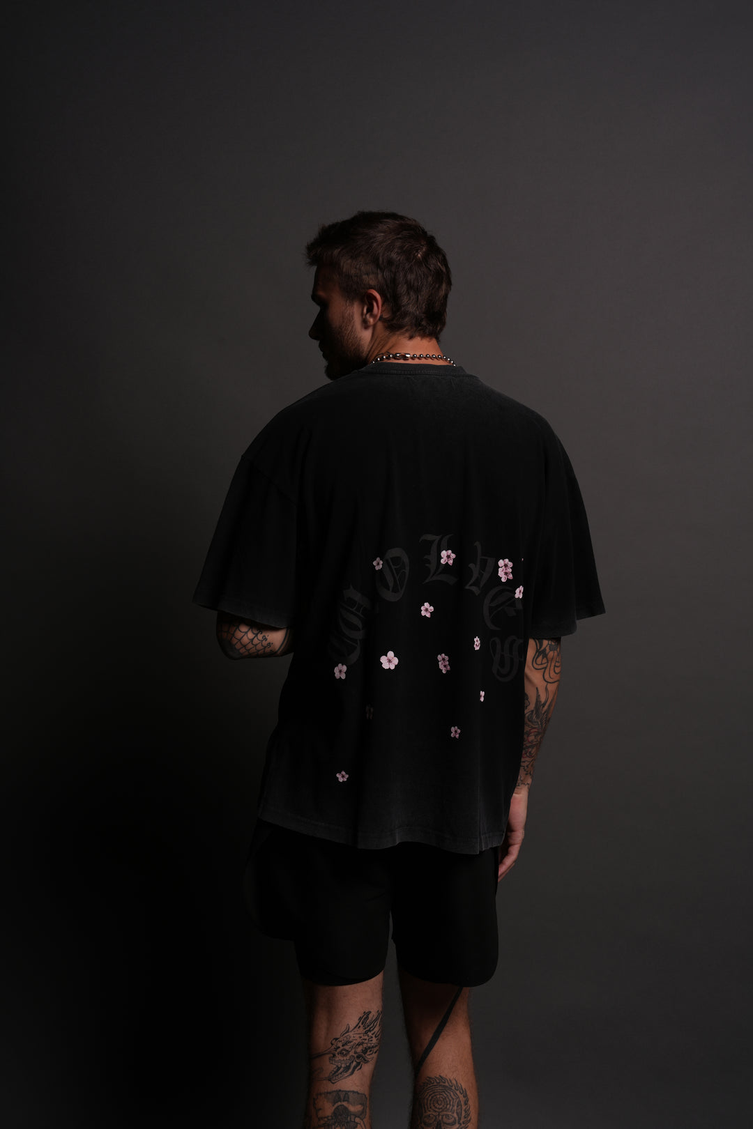 Blood Thirsty Kanji "Premium" Oversized Tee in Black