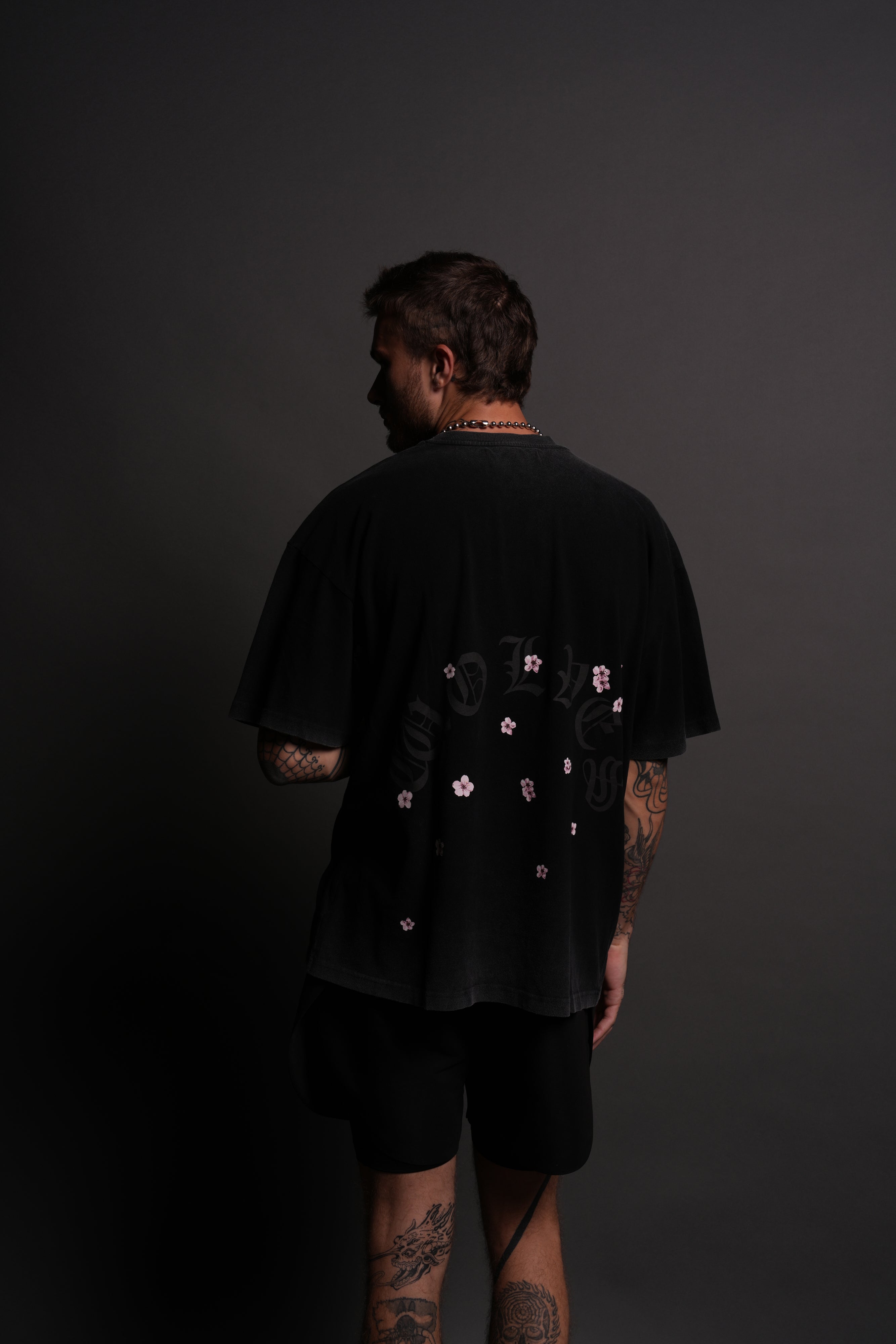 Blood Thirsty Kanji "Premium" Oversized Tee in Black