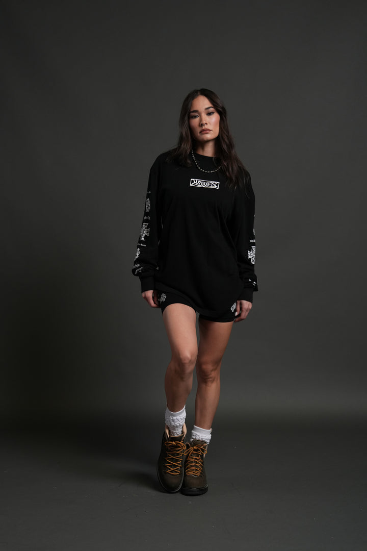 Iron Wolf Pack "Premium" L/S Tee in Black