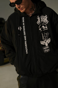 Wolves Den Tommy G Unisex Jacket in Black